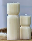 LE MEILLEUR SCENTED PILLAR CANDLES (SET OF 2) - SQOON