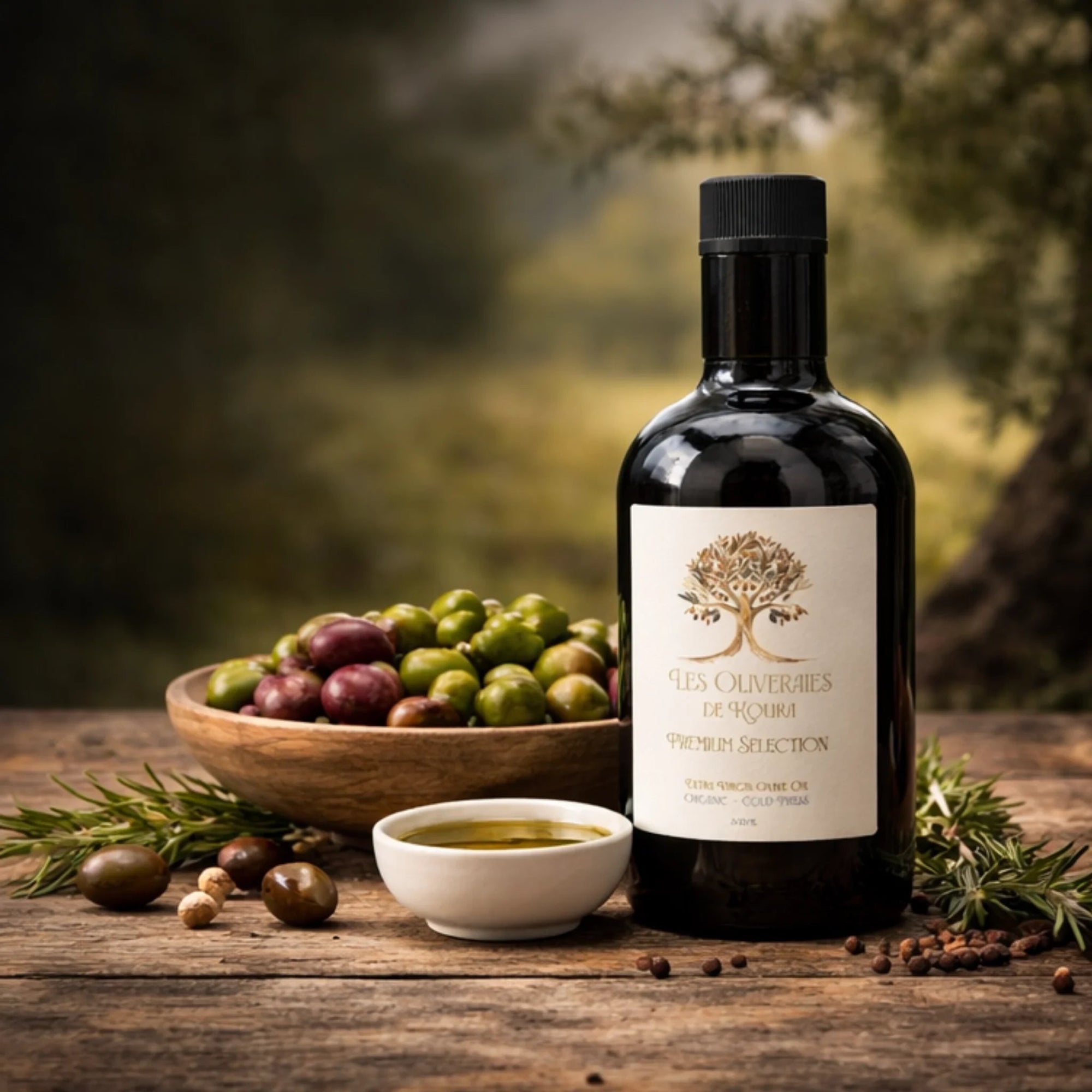 LES OLIVERAIES DE KOURA ORGANIC EXTRA VIRGIN OLIVE OIL (500ml) - SQOON