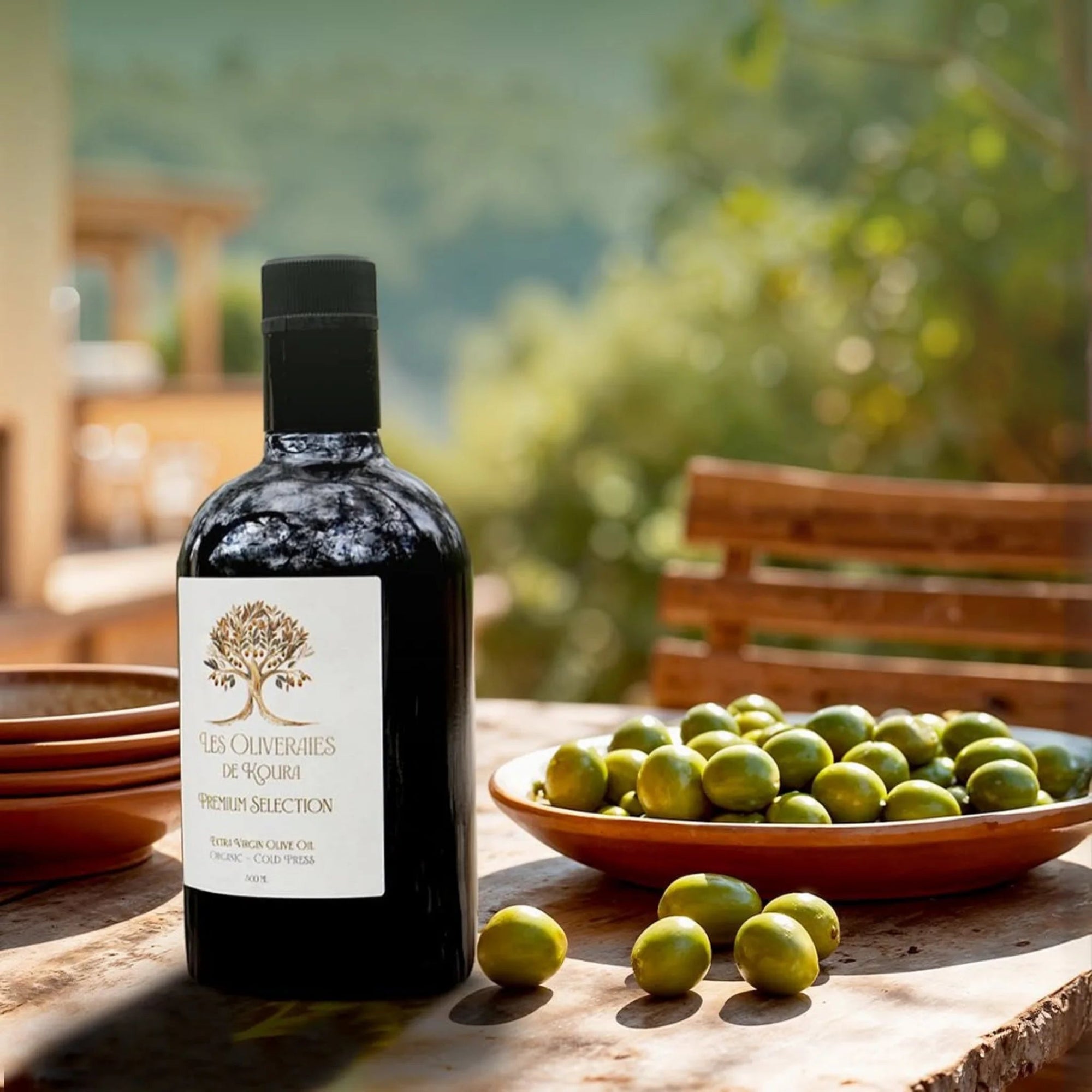 LES OLIVERAIES DE KOURA ORGANIC EXTRA VIRGIN OLIVE OIL (500ml) - SQOON