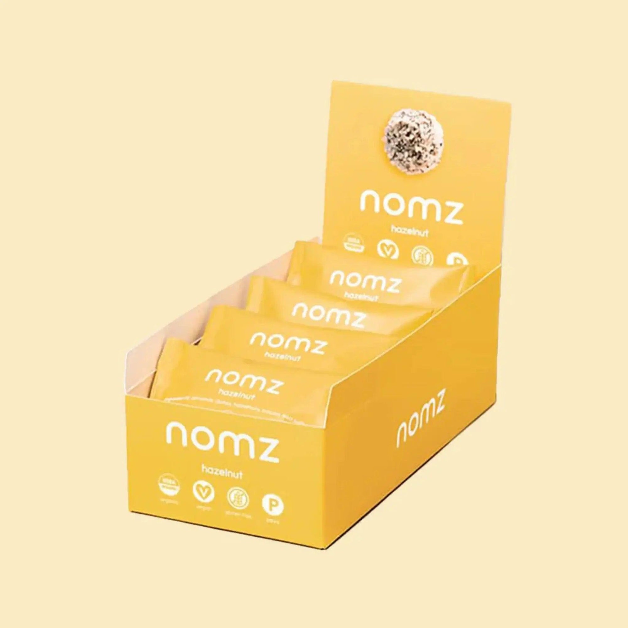 NOMZ ORGANIC HAZELNUT BITES - SQOON