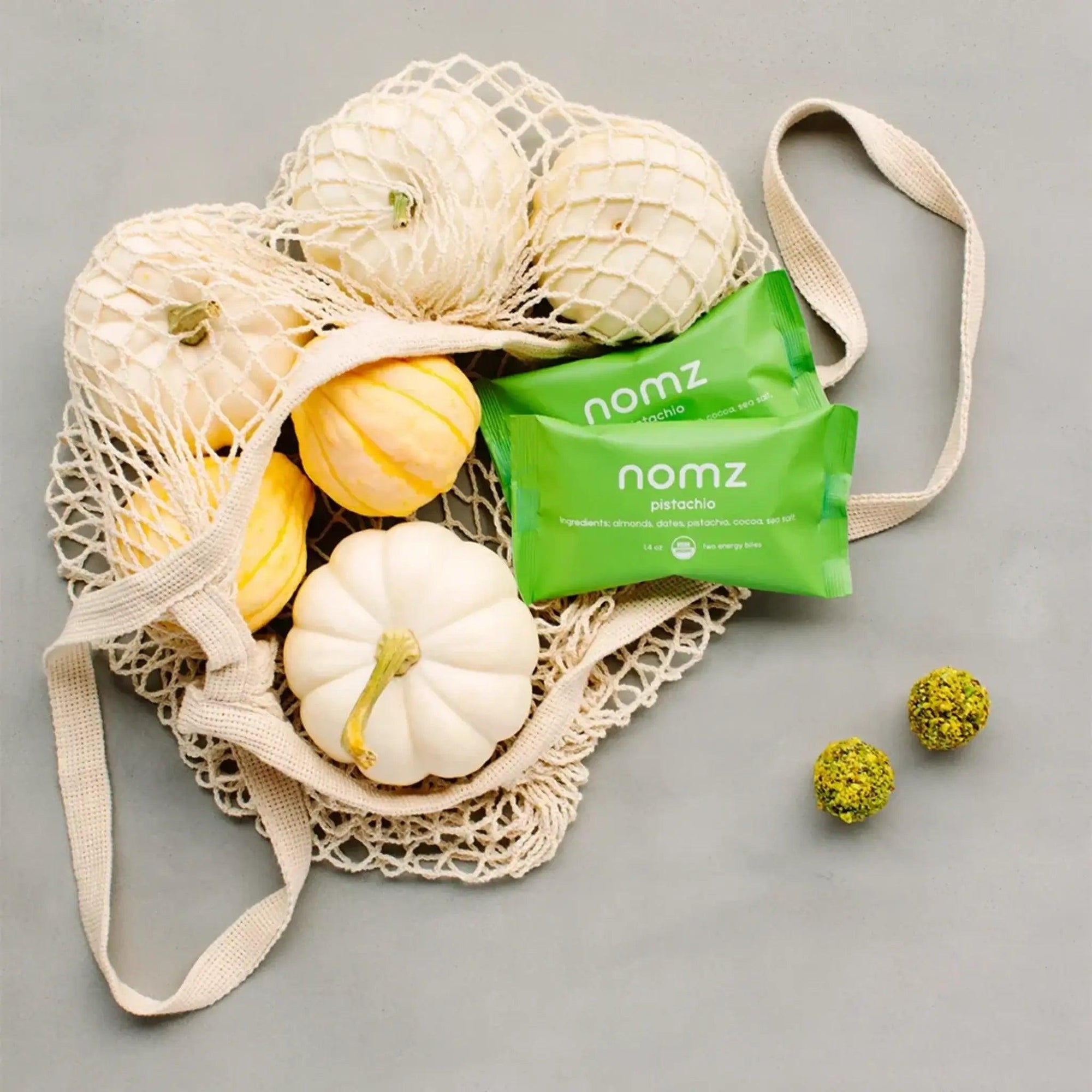 NOMZ ORGANIC PISTACHIO BITES - SQOON