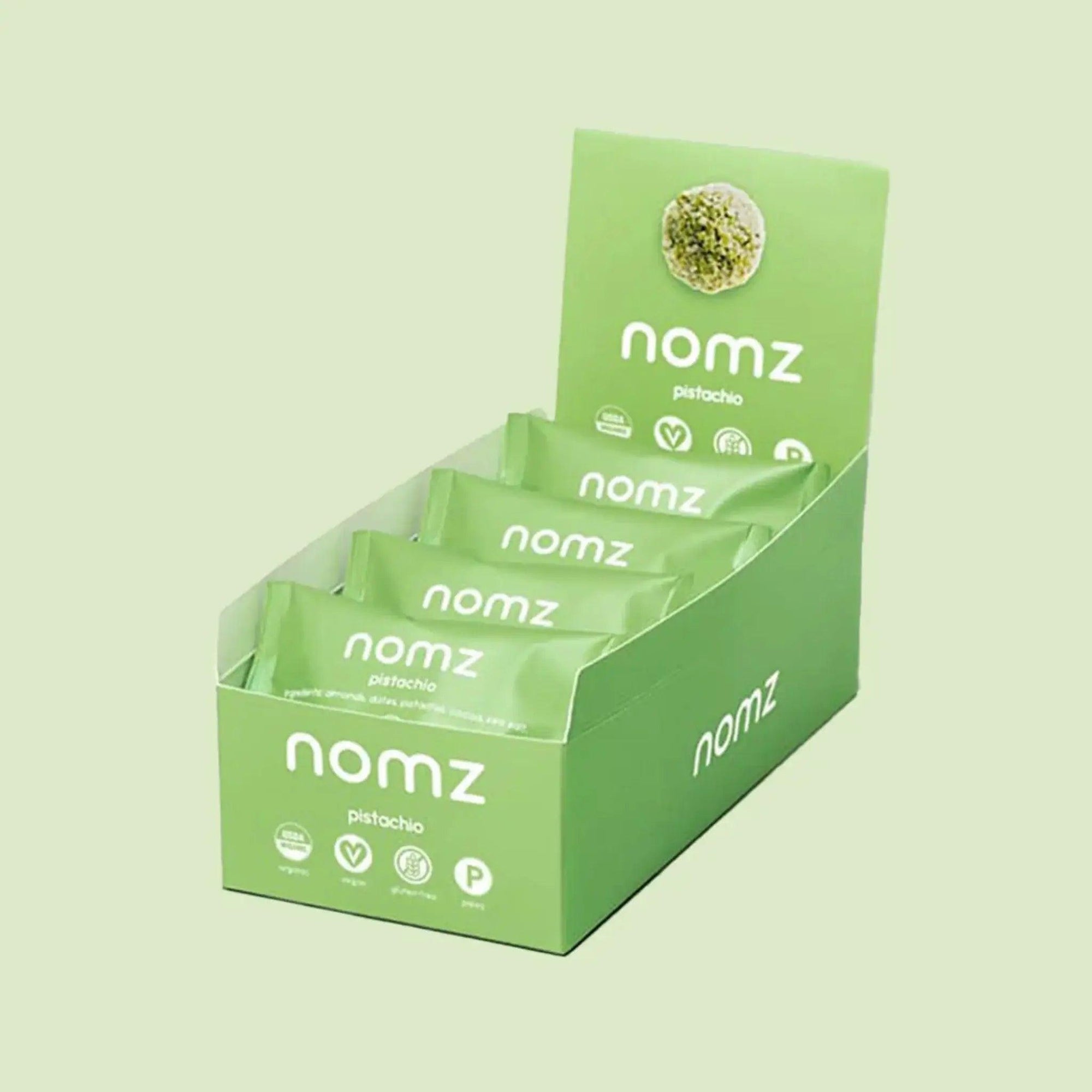 NOMZ ORGANIC PISTACHIO BITES - SQOON