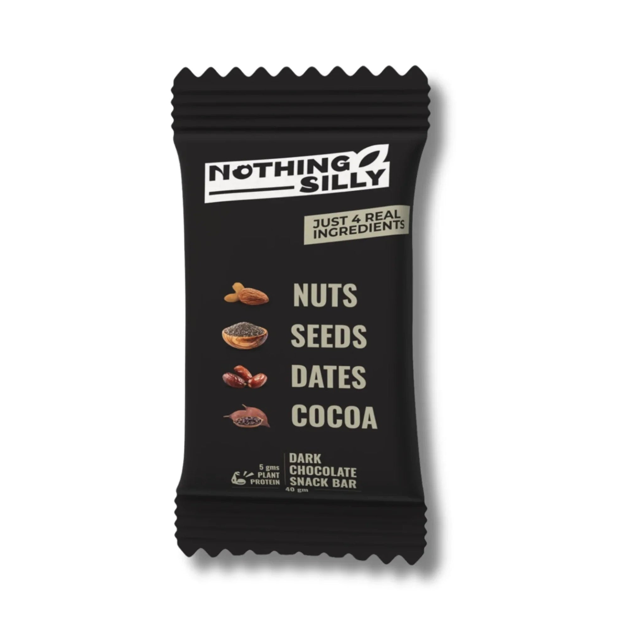 NOTHING SILLY DARK CHOCOLATE SNACK BAR - SQOON