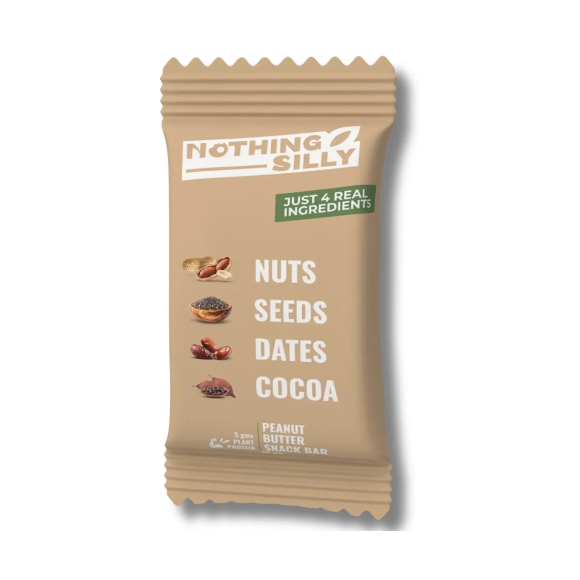NOTHING SILLY PEANUT BUTTER SNACK BAR - SQOON