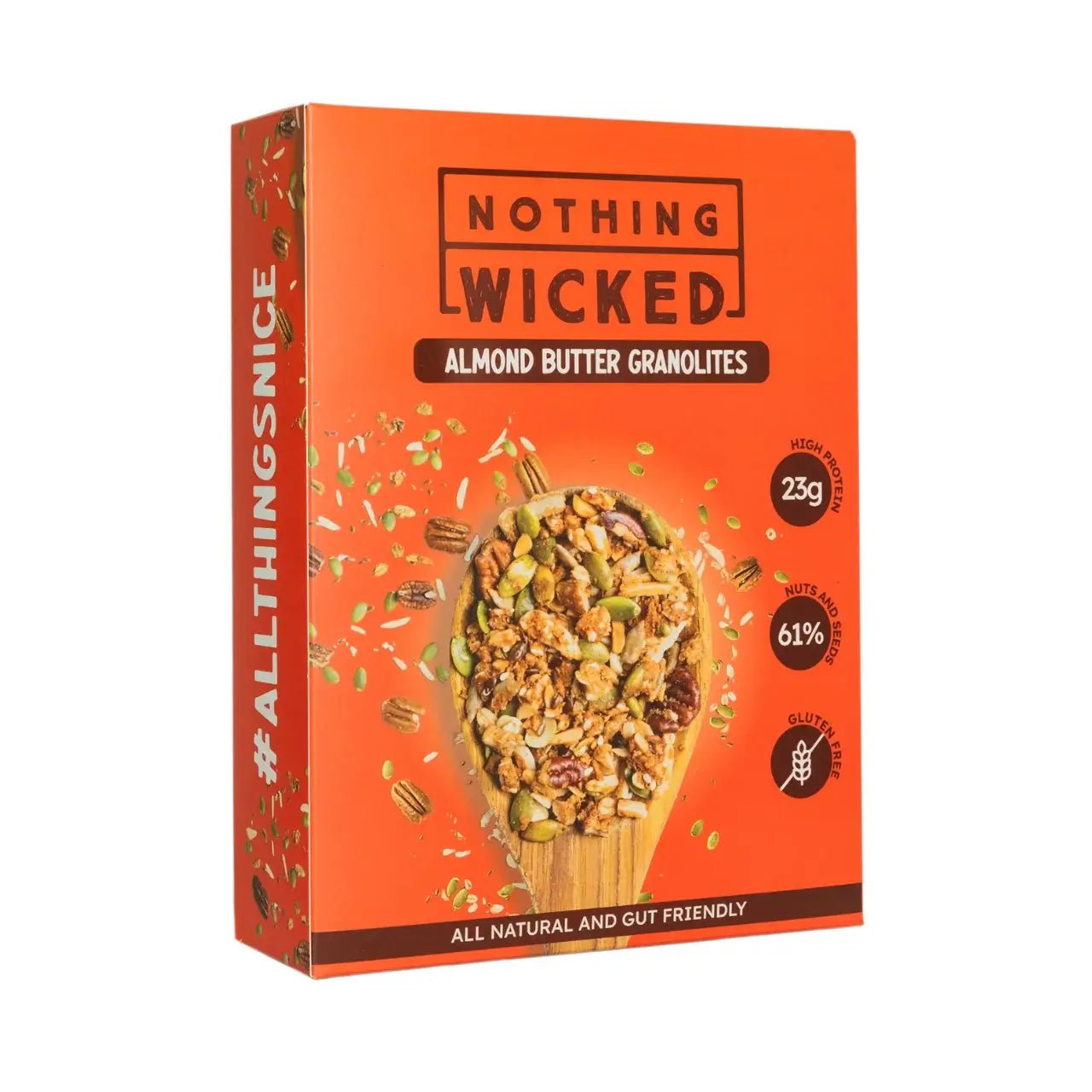 NOTHING WICKED ALMOND BUTTER GRANOLITES (250g) - SQOON