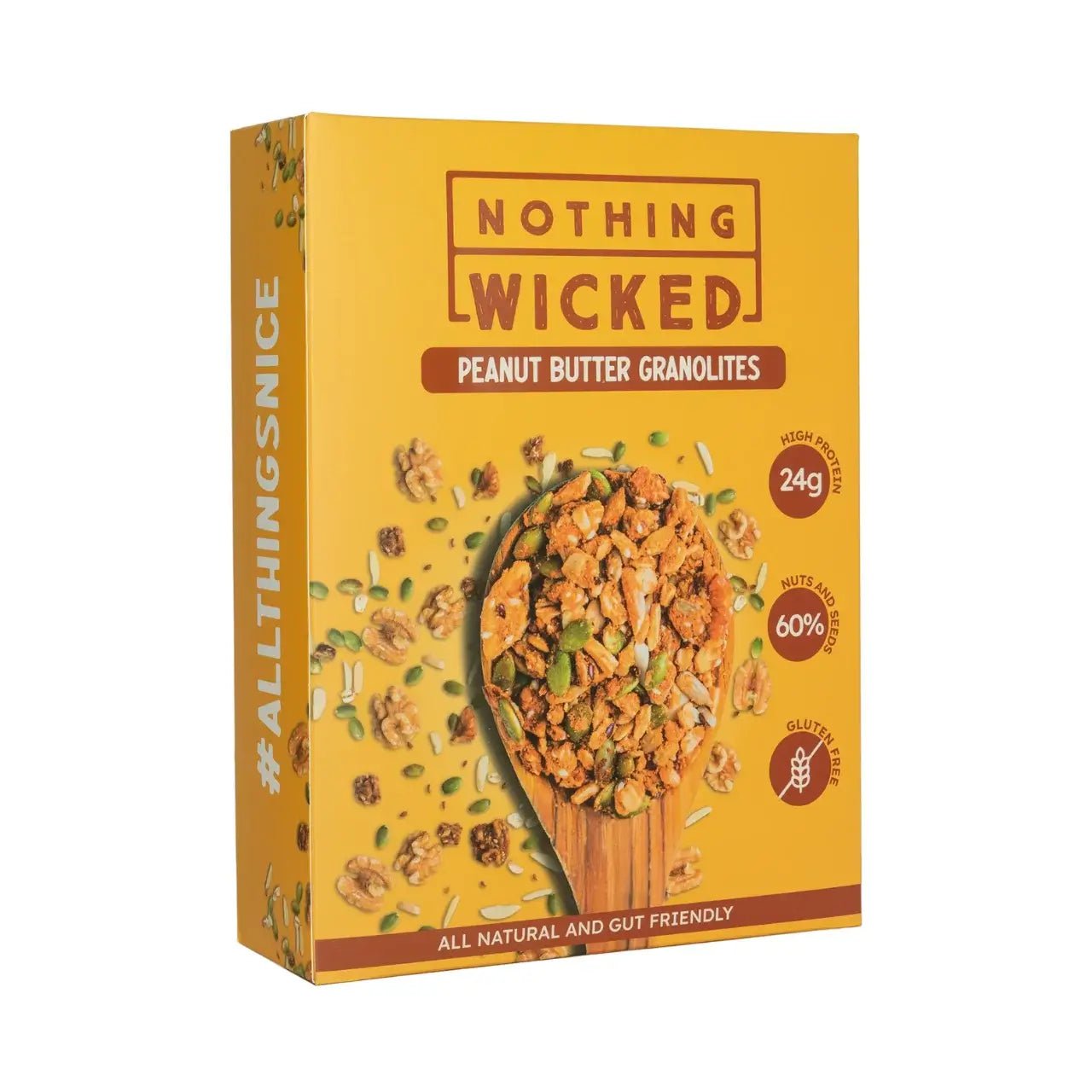 NOTHING WICKED PEANUT BUTTER GRANOLITES (250g) - SQOON