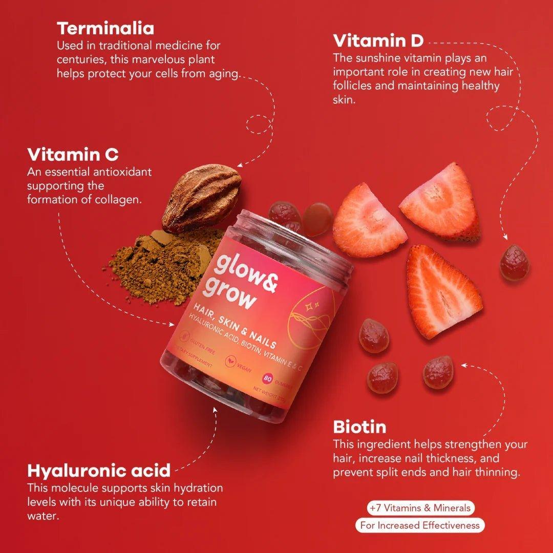 NUTRILI Glow & Grow Sugar Free Gummies - SQOON