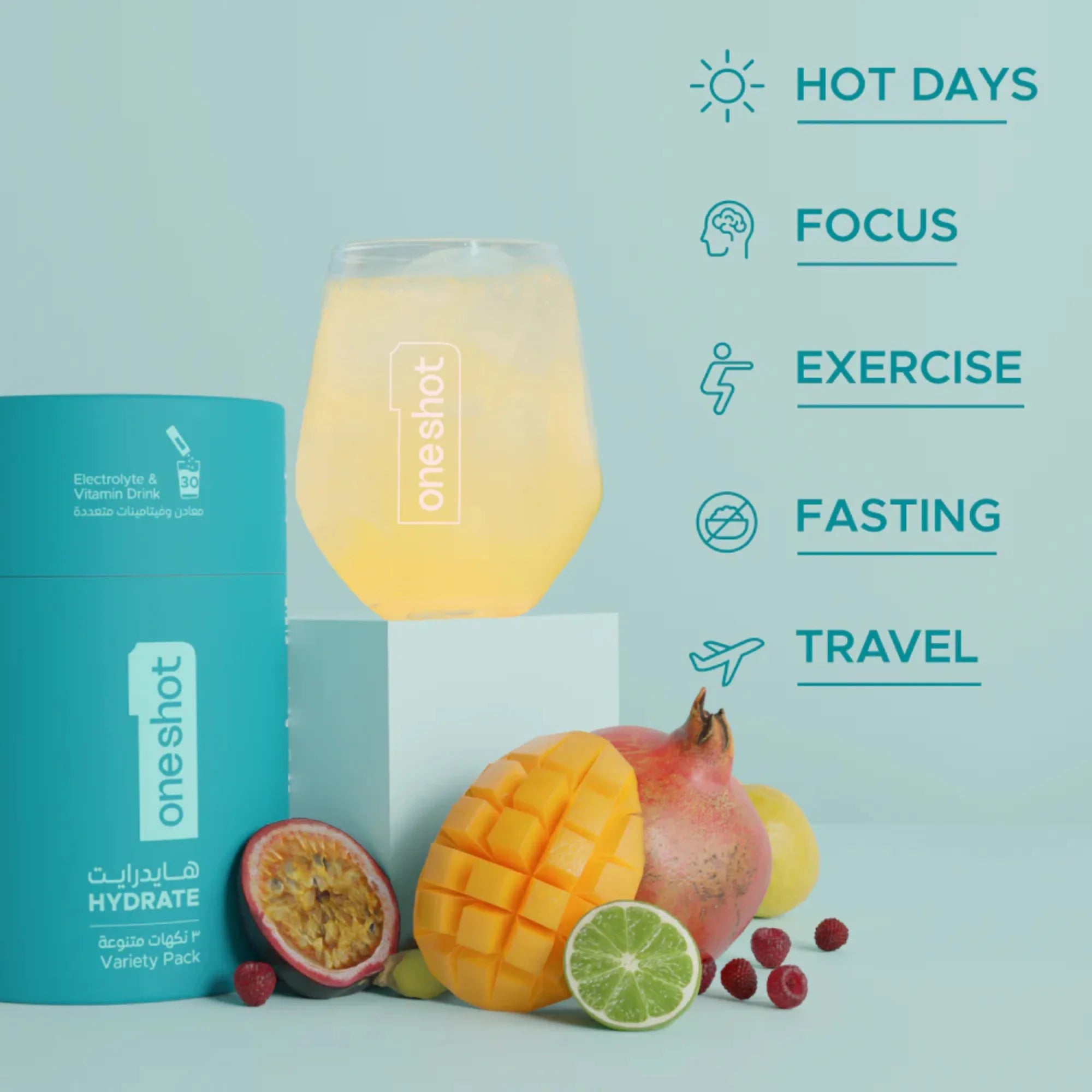 ONESHOT HYDRATE DISCOVERY VARIETY PACK (30 Sticks) - SQOON