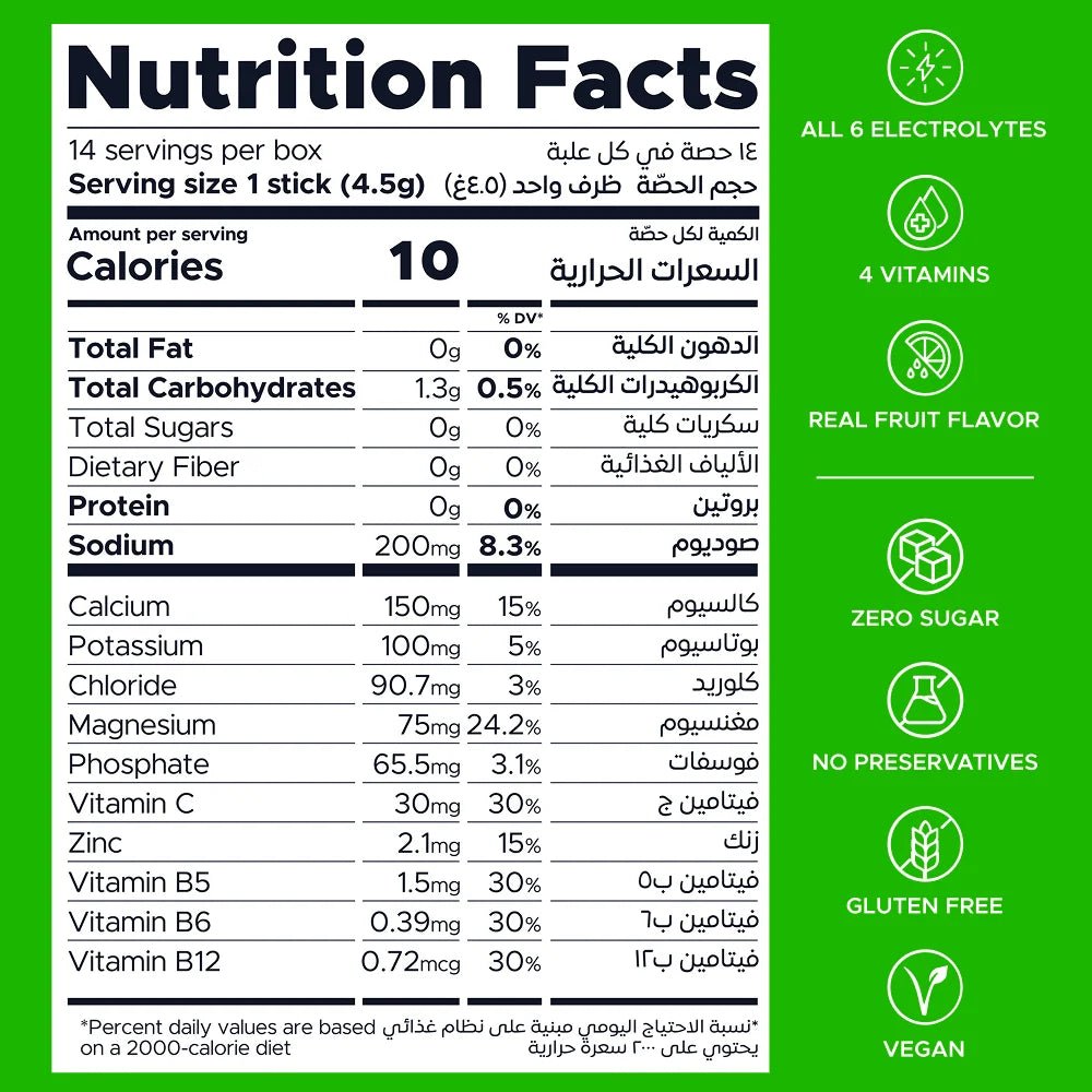 ONESHOT HYDRATE LIME BURST (14 Sticks) - SQOON