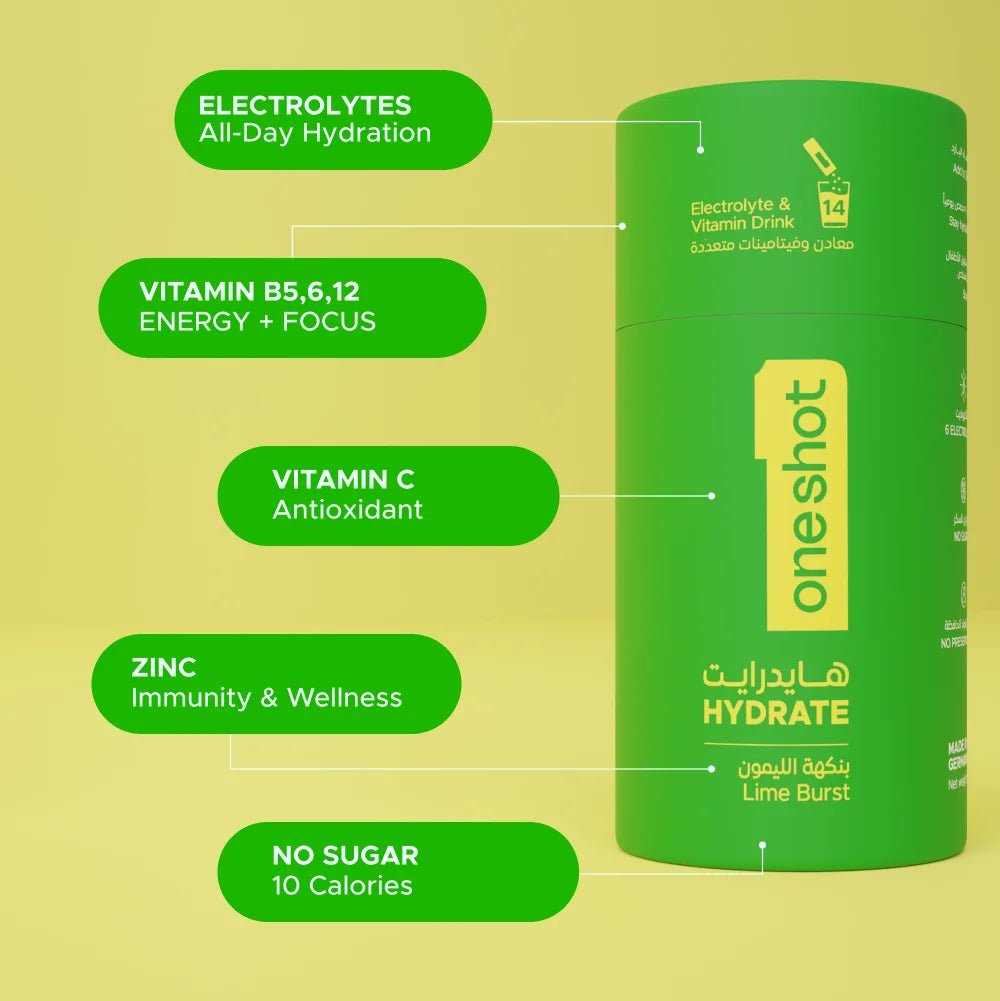 ONESHOT HYDRATE LIME BURST (14 Sticks) - SQOON