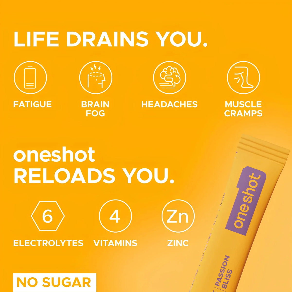 ONESHOT HYDRATE PASSION BLISS (14 Sticks) - SQOON
