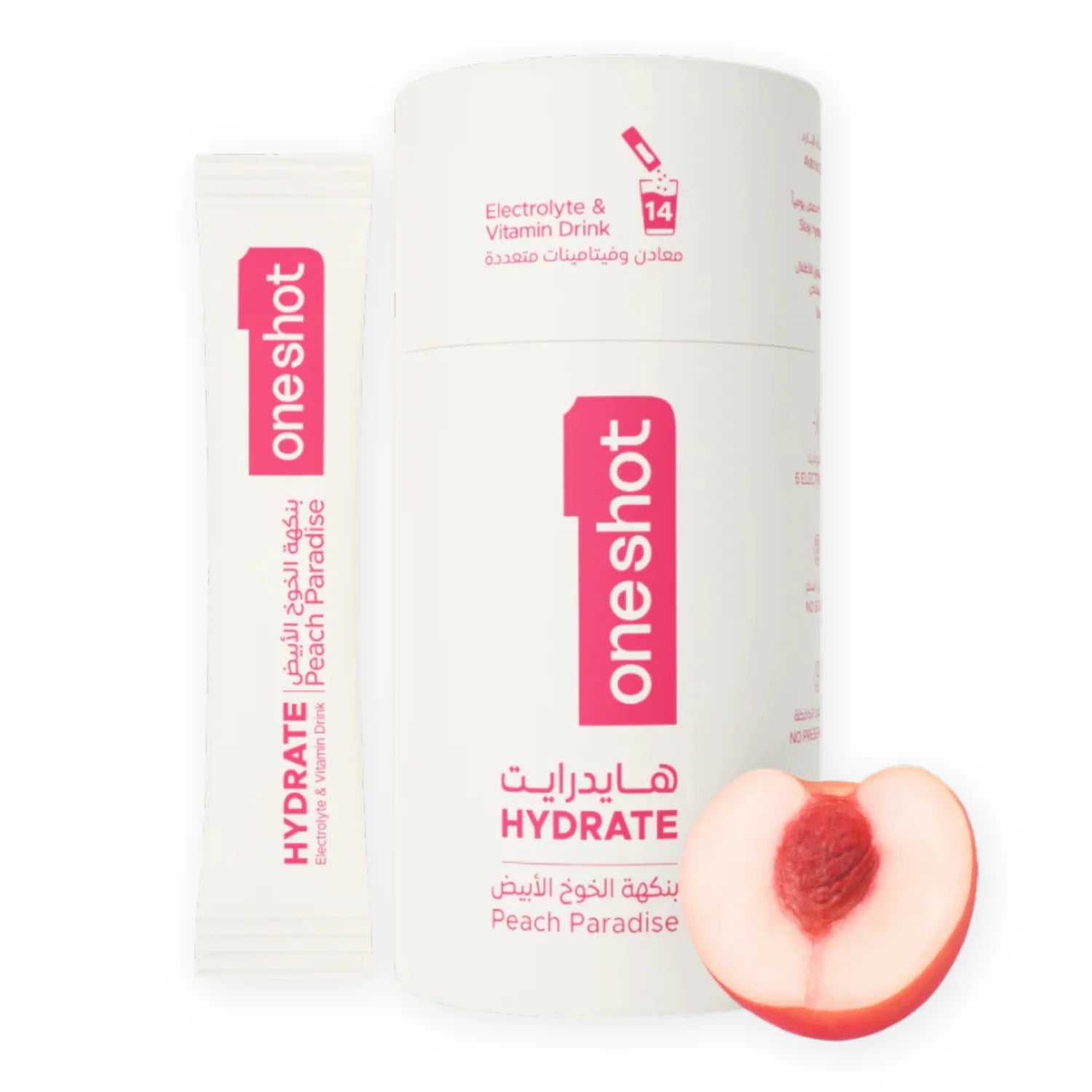 ONESHOT HYDRATE PEACH PARADISE (14 Sticks) - SQOON