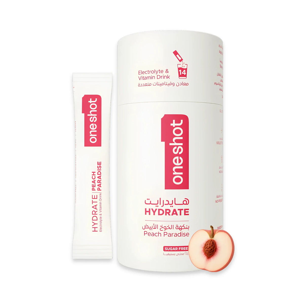 ONESHOT HYDRATE PEACH PARADISE (14 Sticks) - SQOON