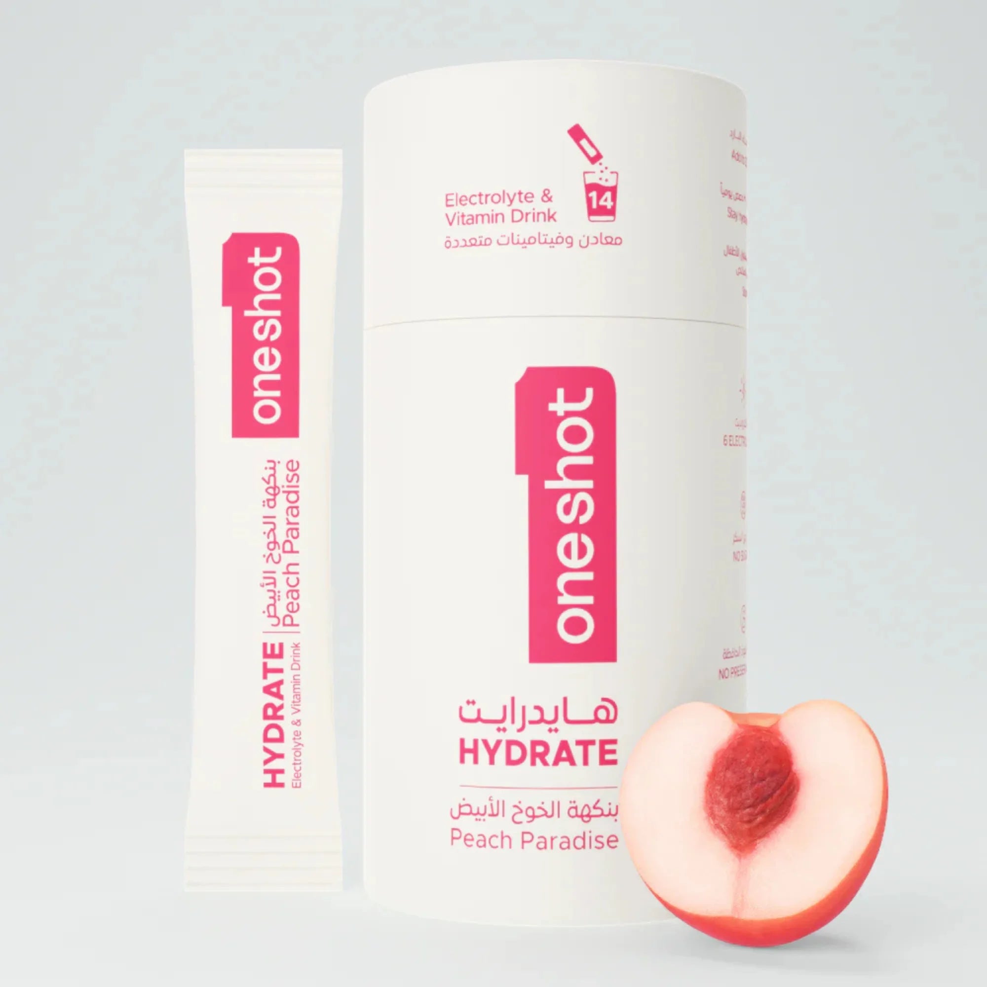 ONESHOT HYDRATE PEACH PARADISE (14 Sticks) - SQOON