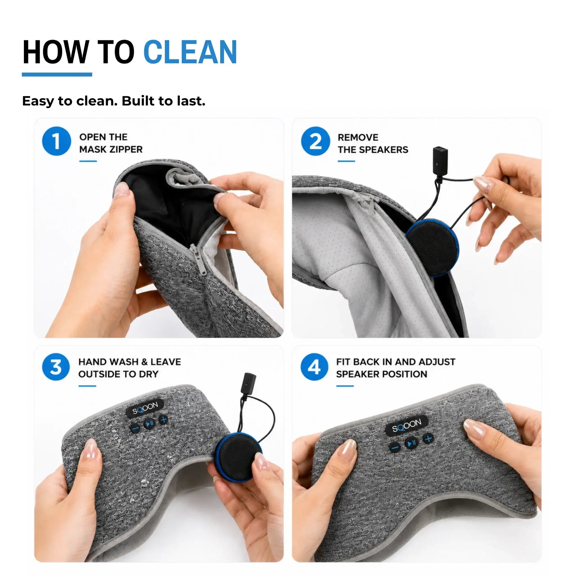 S-MASQ COZY BLUETOOTH EYE MASK - SQOON