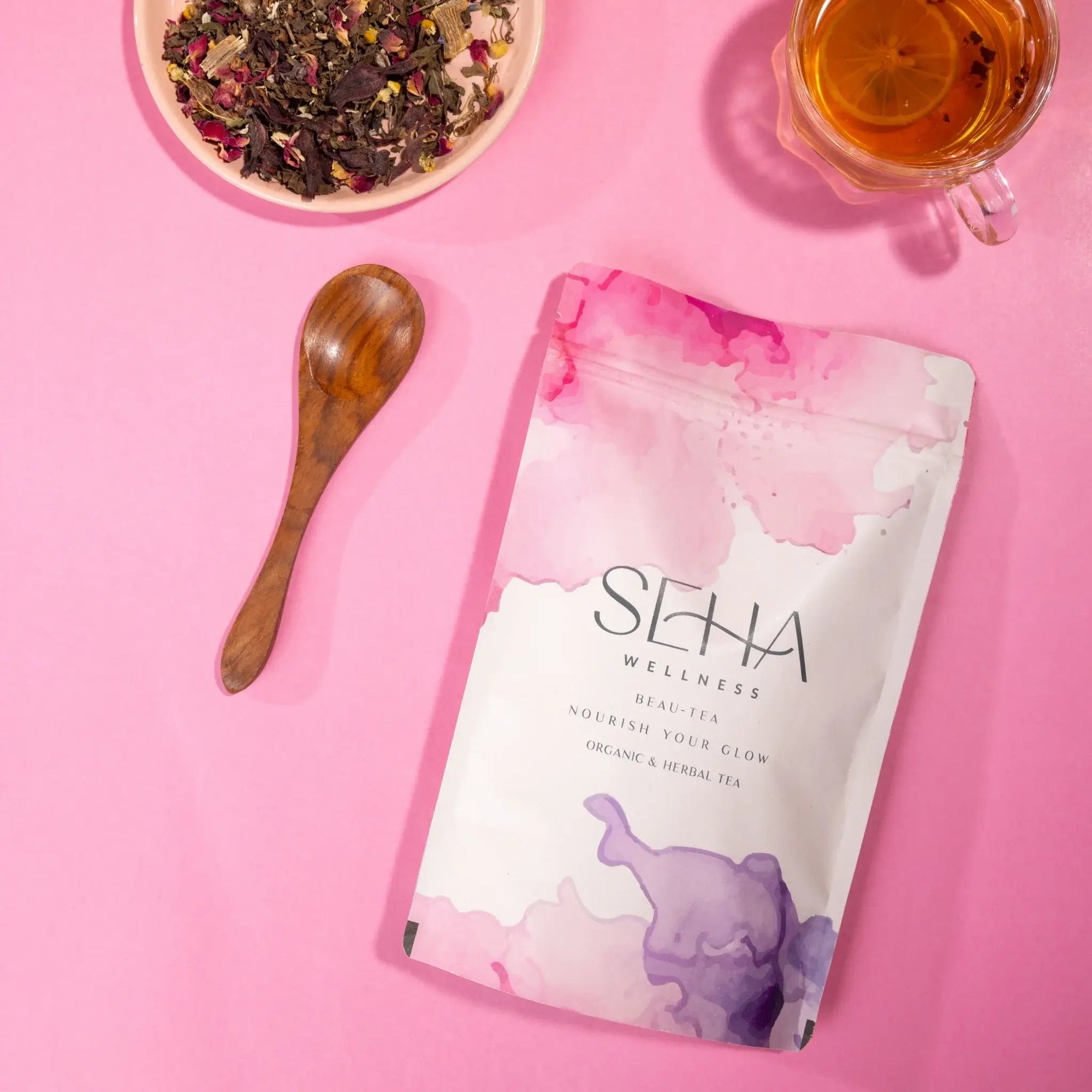 SEHA WELLNESS BEAU - TEA (AYURVEDIC HERBAL TEA FOR SKIN GLOW & DETOX) - SQOON