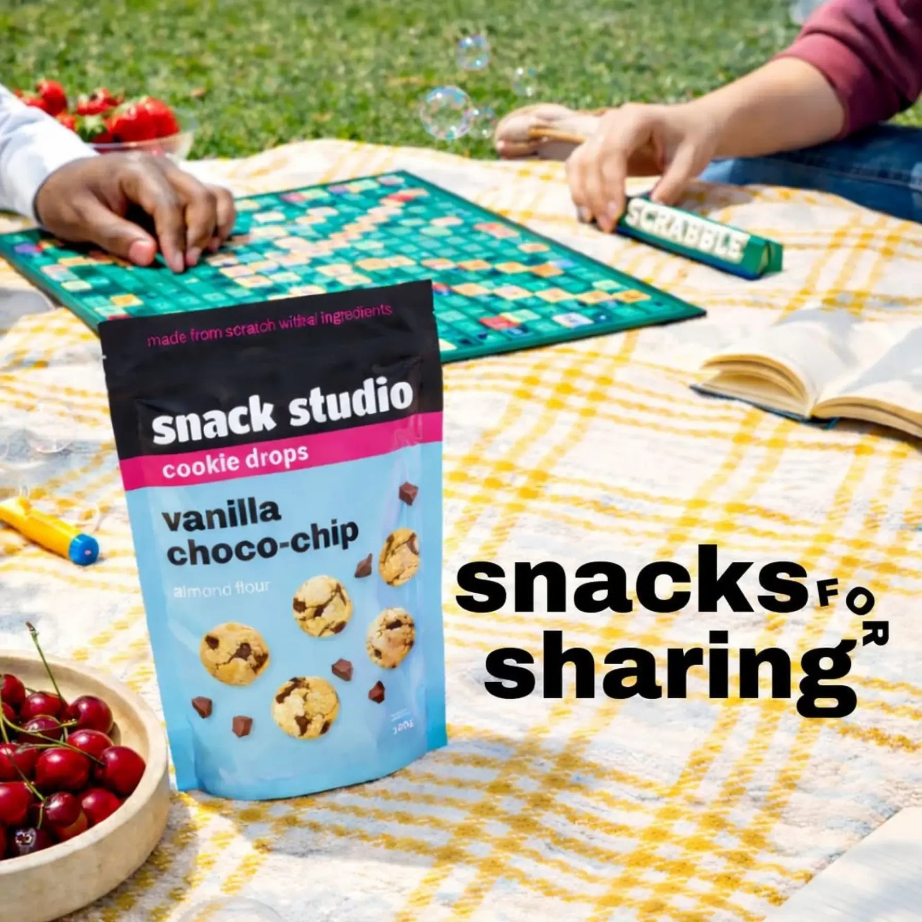 SNACK STUDIO COOKIE DROPS - VANILLA CHOCO - CHIP (180g) - SQOON