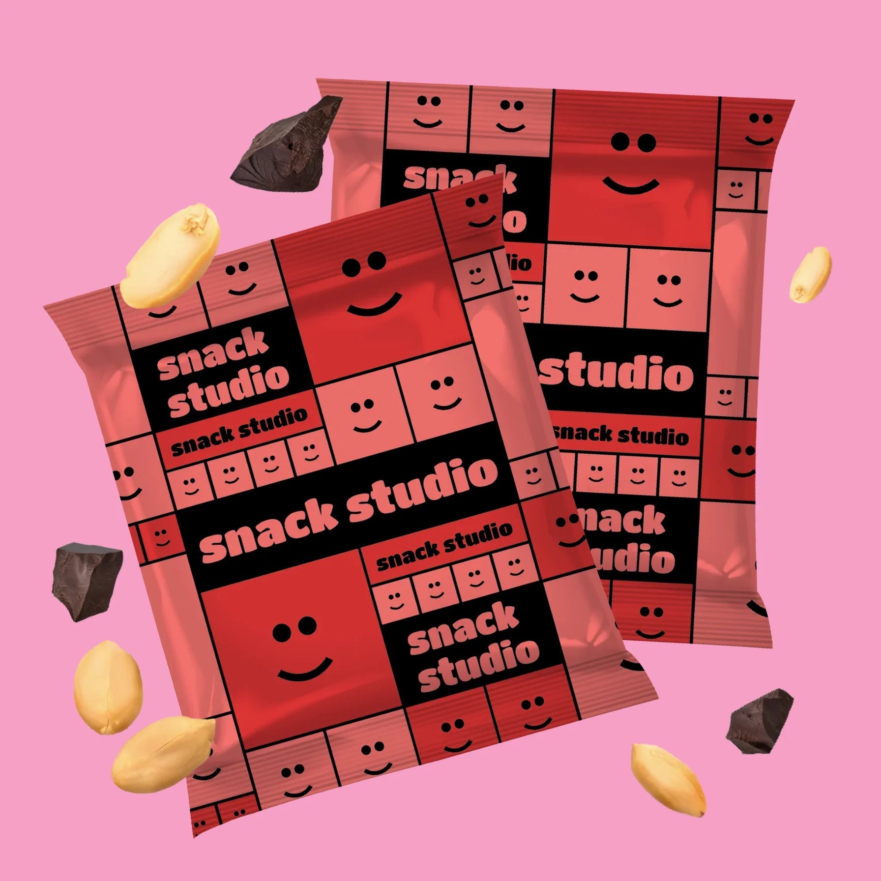 SNACK STUDIO COOKIE SQUARES - PEANUT CHOCO - CHIP (40g) - SQOON