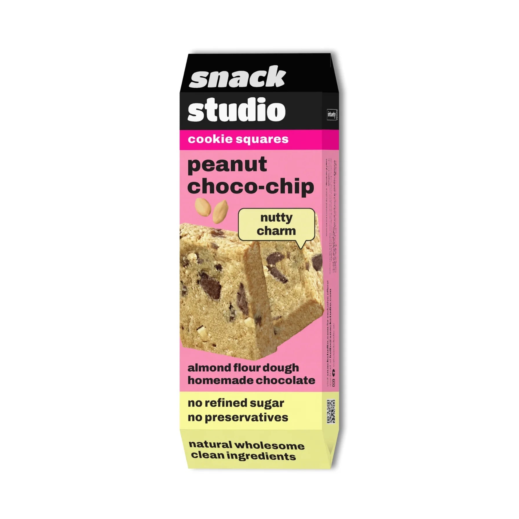 SNACK STUDIO COOKIE SQUARES - PEANUT CHOCO - CHIP (40g) - SQOON