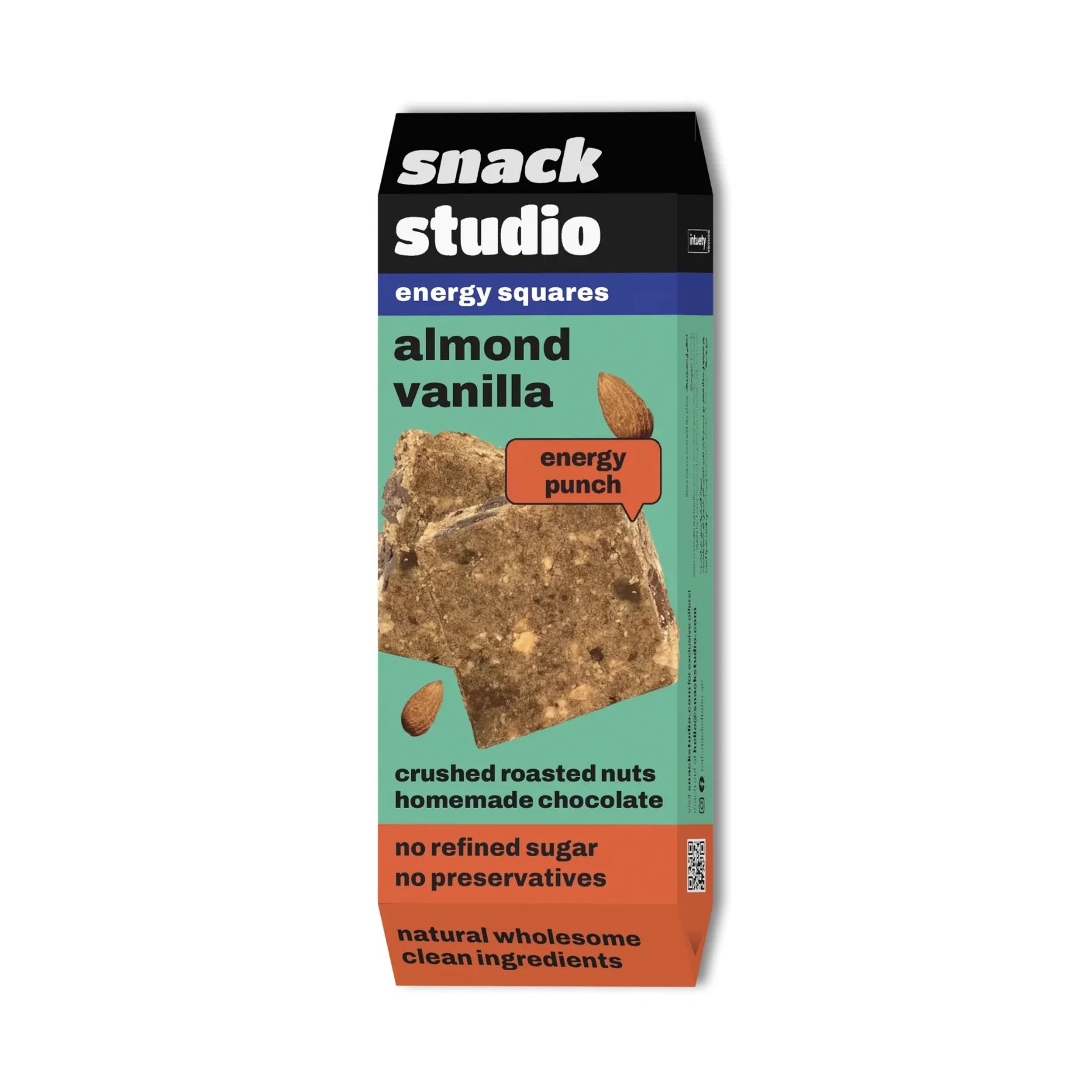SNACK STUDIO ENERGY SQUARES - ALMOND VANILLA (40g) - SQOON