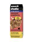 SNACK STUDIO ENERGY SQUARES - COCONUT CRANBERRY (40g) - SQOON