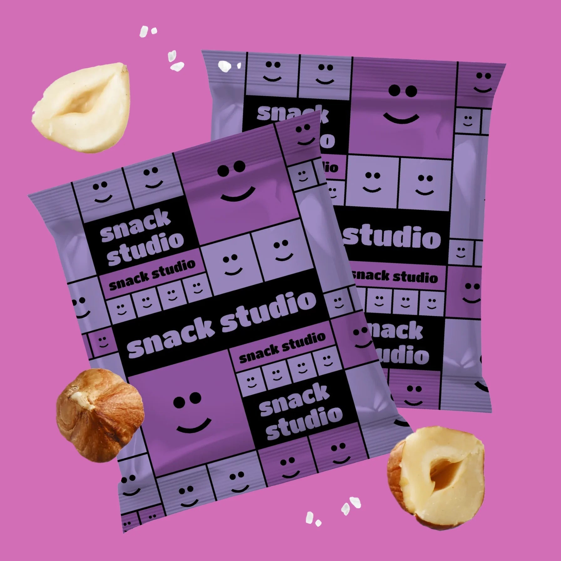 SNACK STUDIO ENERGY SQUARES - HAZELNUT SEA SALT (40g) - SQOON