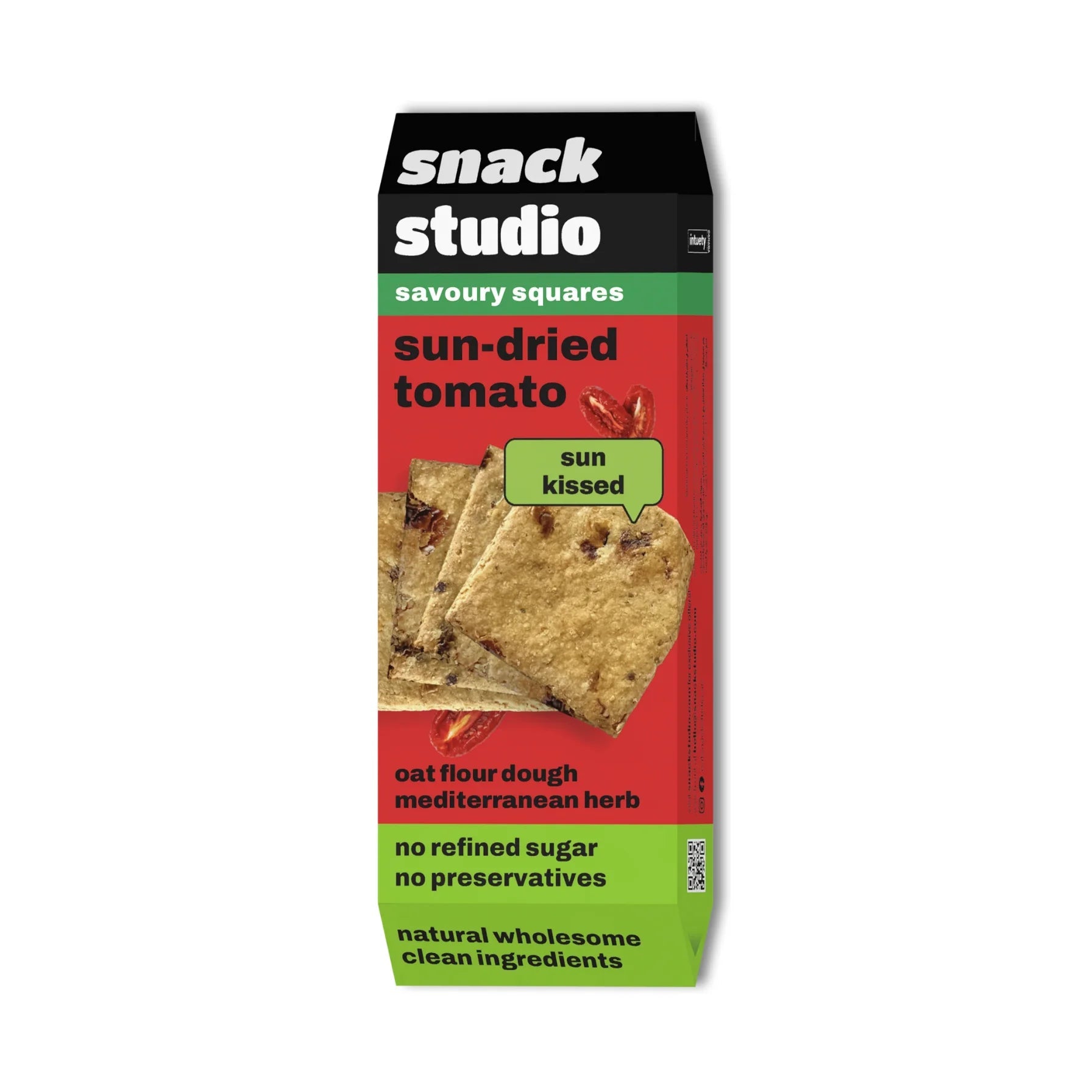 SNACK STUDIO SAVOURY SQUARES - SUN - DRIED TOMATO (48g) - SQOON