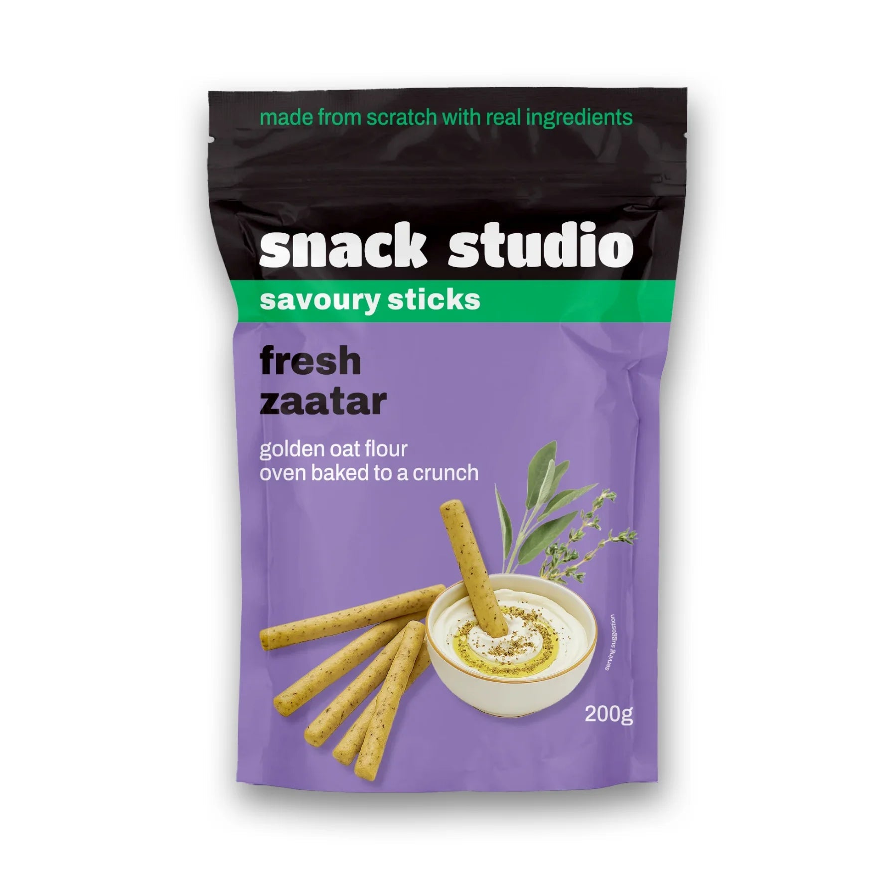 SNACK STUDIO SAVOURY STICKS - FRESH ZAATAR (200g) - SQOON