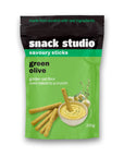 SNACK STUDIO SAVOURY STICKS - GREEN OLIVE (200g) - SQOON