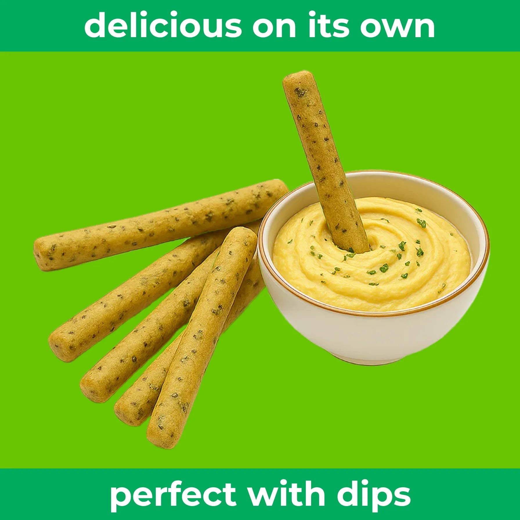 SNACK STUDIO SAVOURY STICKS - GREEN OLIVE (200g) - SQOON