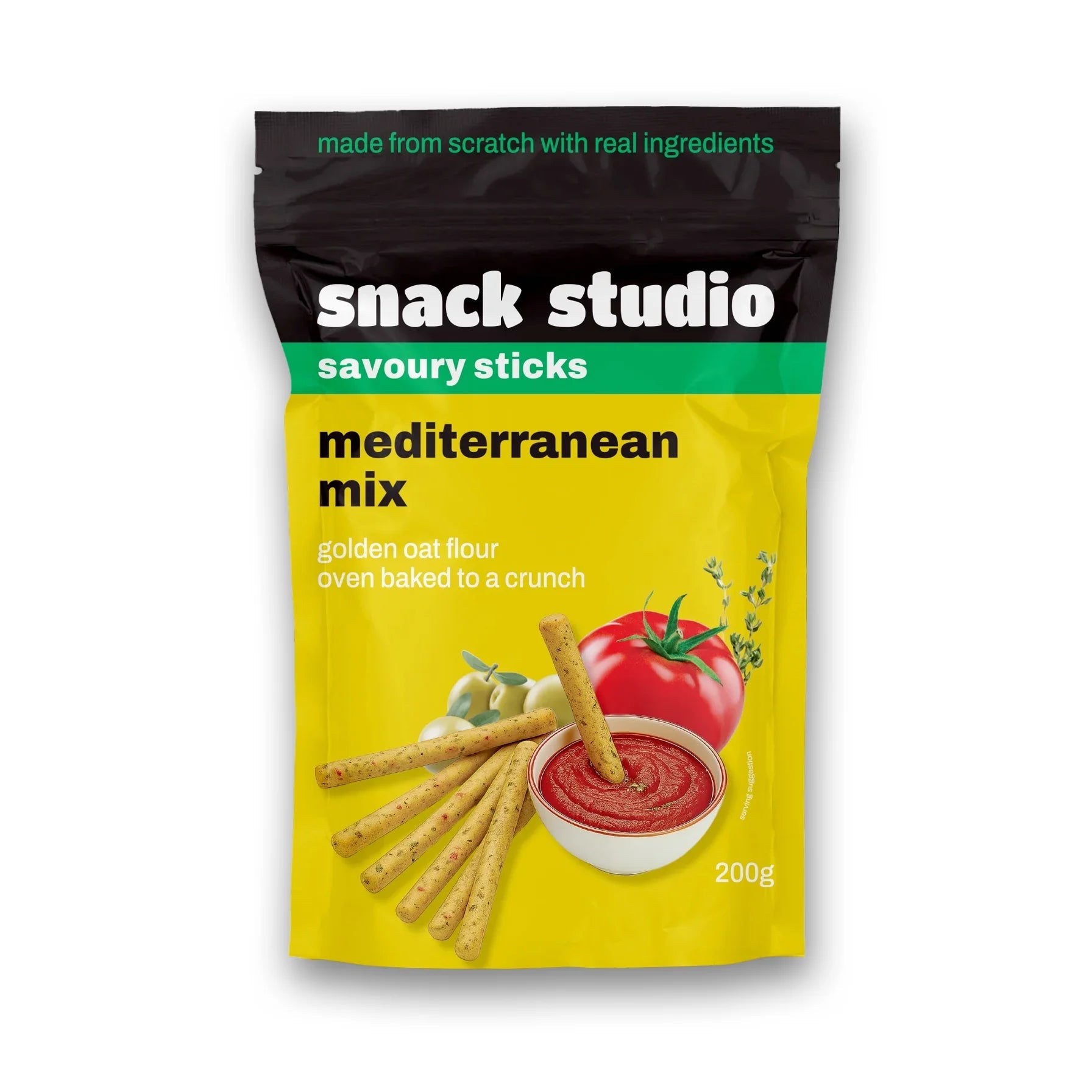 SNACK STUDIO SAVOURY STICKS - MEDITERRANEAN MIX (200g) - SQOON