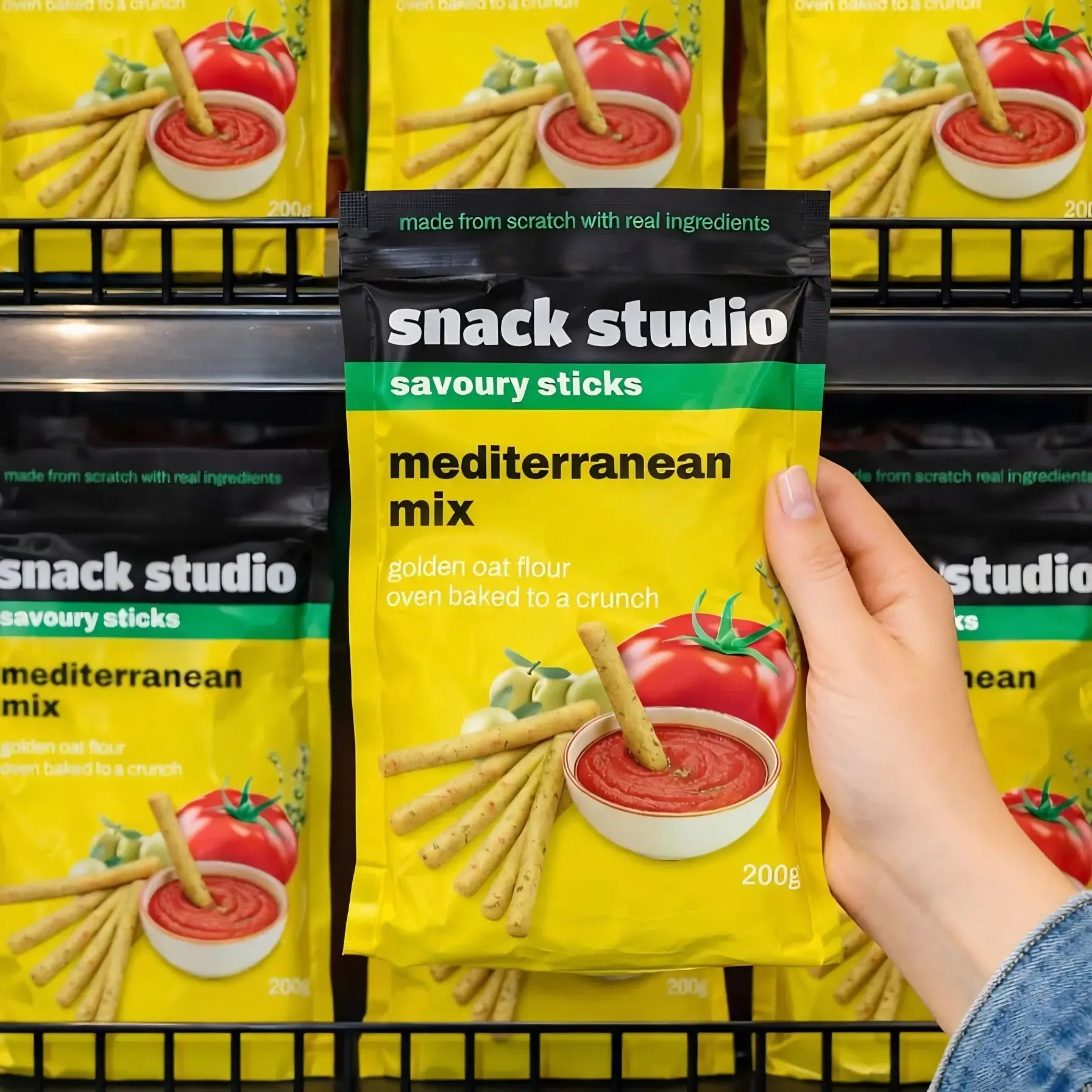 SNACK STUDIO SAVOURY STICKS - MEDITERRANEAN MIX (200g) - SQOON
