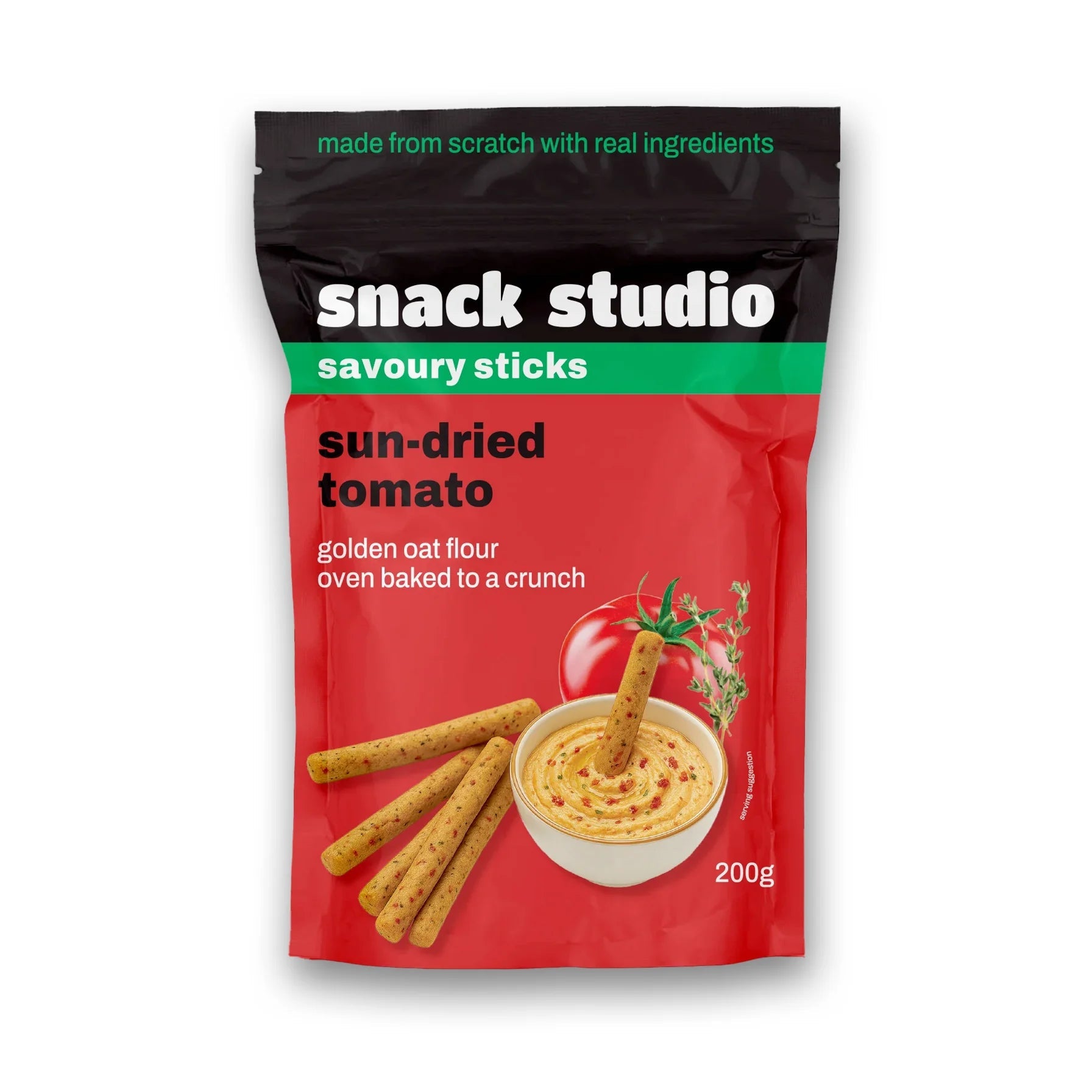 SNACK STUDIO SAVOURY STICKS - Sun - Dried Tomato (200g) - SQOON