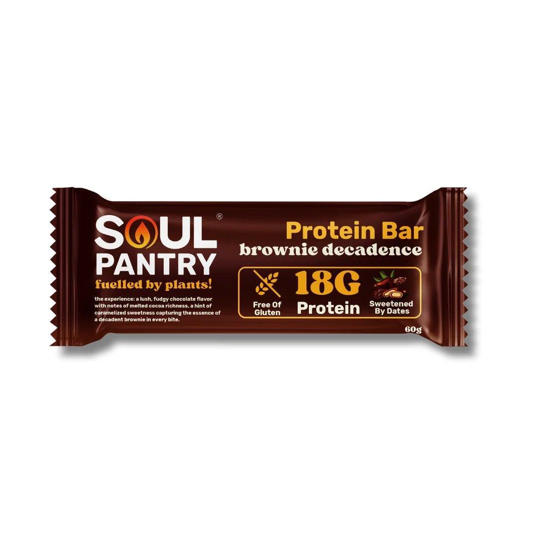 SOUL PANTRY BROWNIE DECADENCE PLANT PROTEIN BAR - SQOON