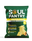 SOUL PANTRY CHEESE AND GARLIC PROTEIN CHIPS - SQOON