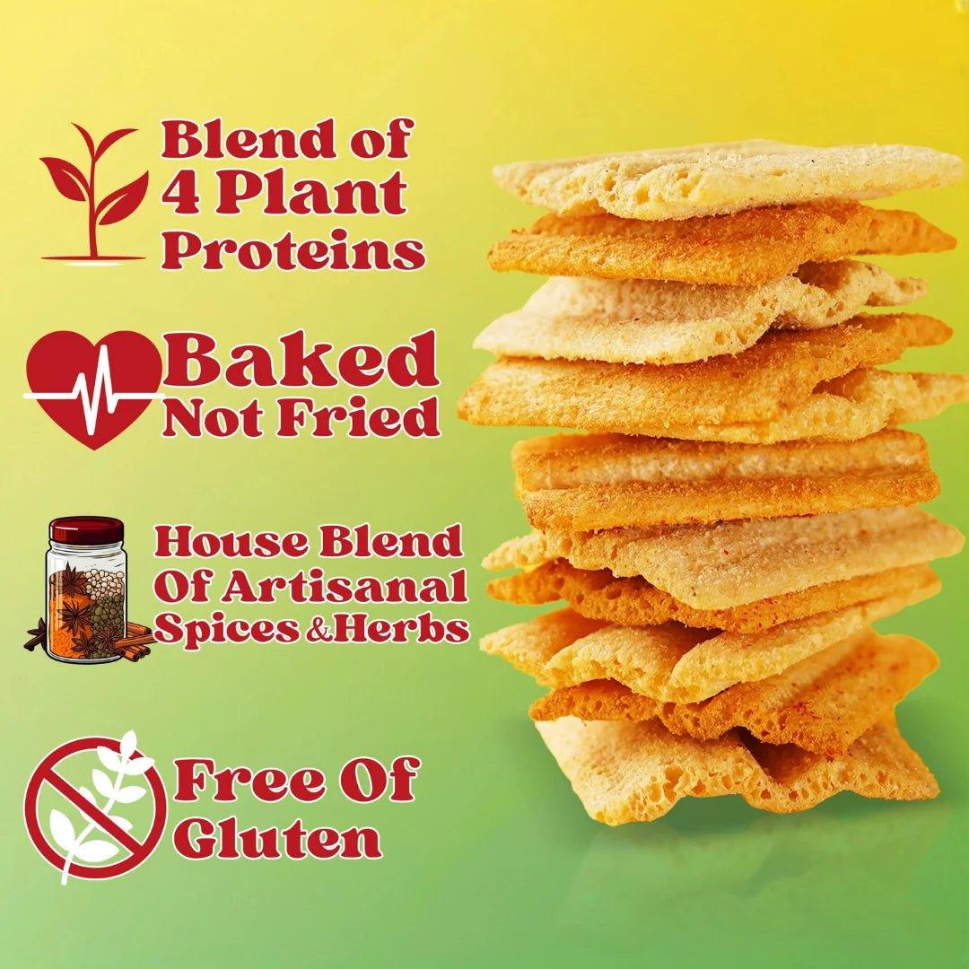 SOUL PANTRY CHEESE AND GARLIC PROTEIN CHIPS - SQOON