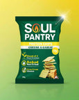 SOUL PANTRY CHEESE AND GARLIC PROTEIN CHIPS - SQOON
