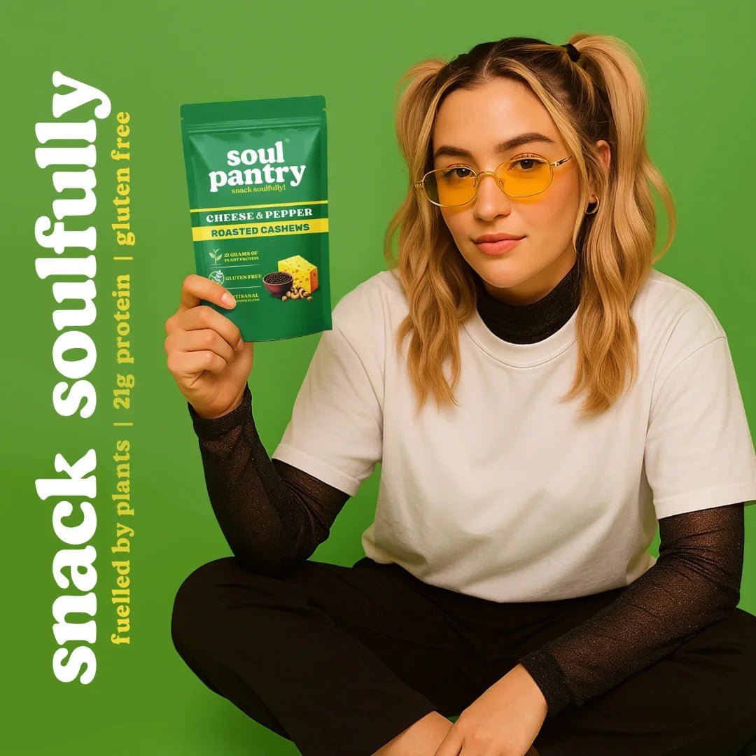 SOUL PANTRY CHEESE AND PEPPER CASHEWS (100g) - SQOON