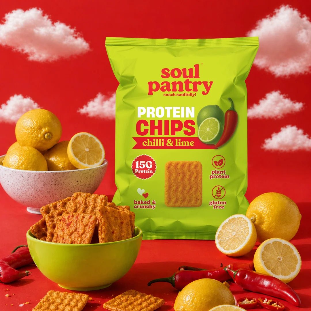 SOUL PANTRY CHILLI & LIME PROTEIN CHIPS (50g) - SQOON