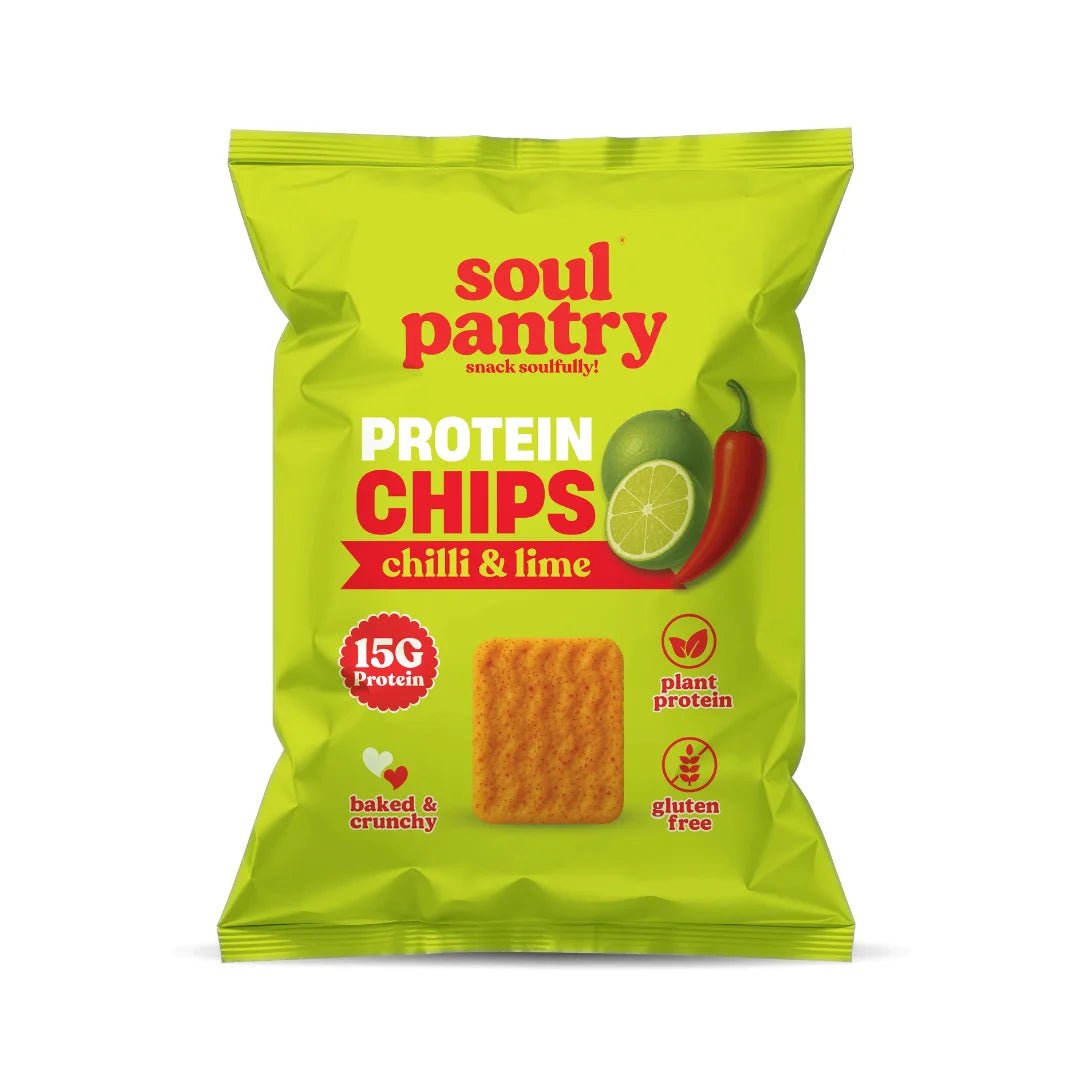 SOUL PANTRY CHILLI & LIME PROTEIN CHIPS (50g) - SQOON