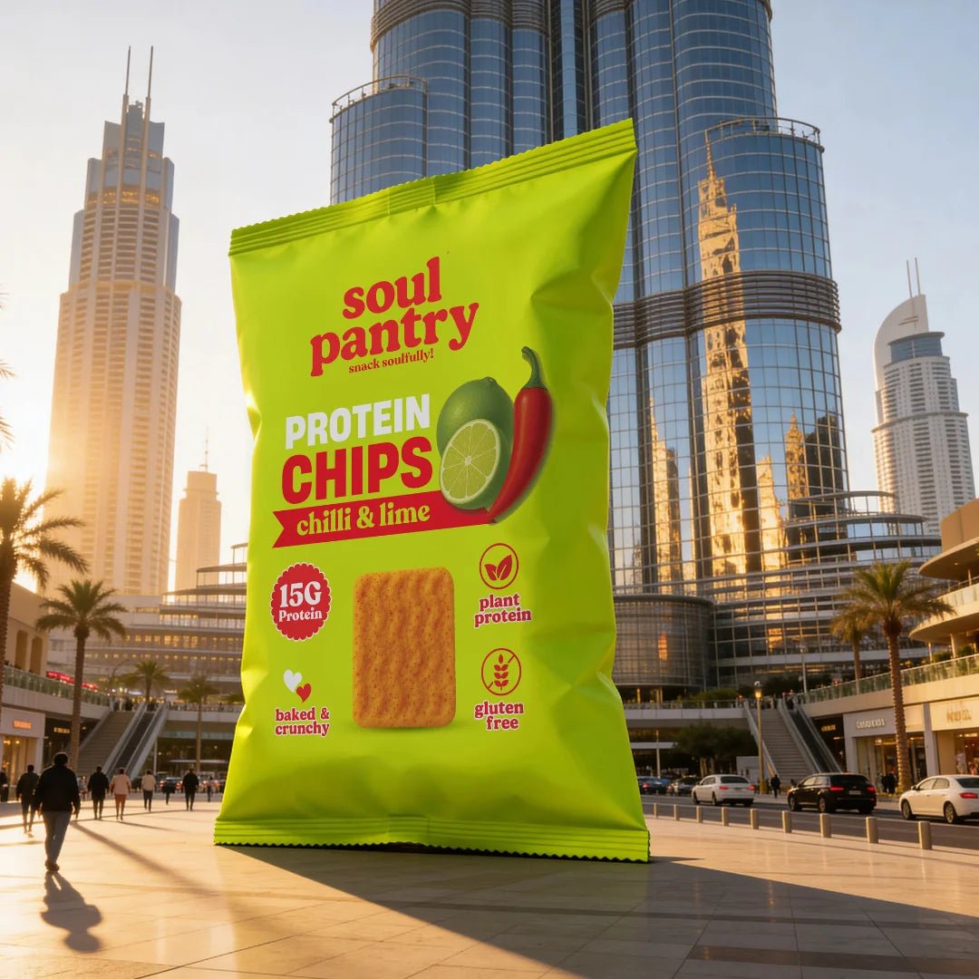SOUL PANTRY CHILLI &amp; LIME PROTEIN CHIPS (50g) - SQOON