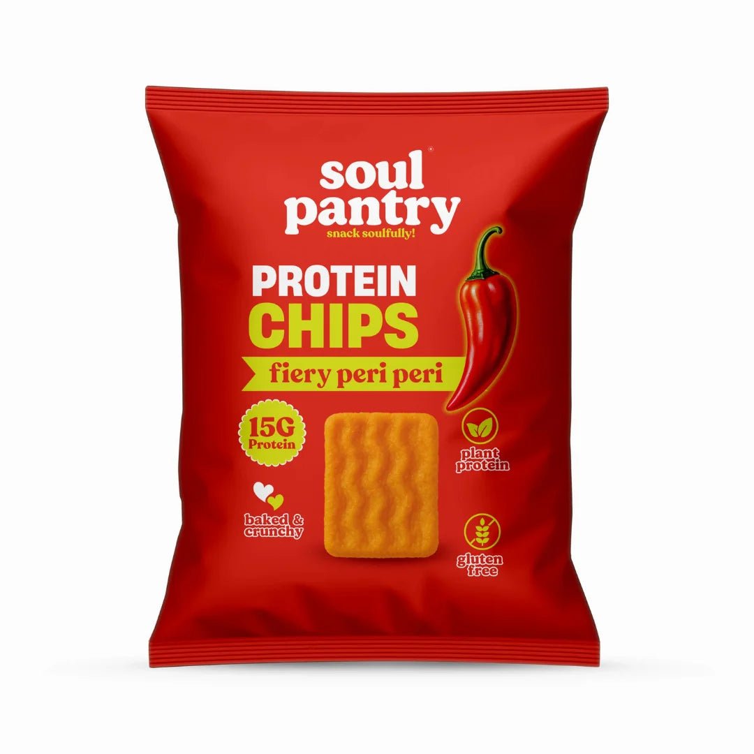 SOUL PANTRY FIERY PERI PERI PROTEIN CHIPS (50g) - SQOON