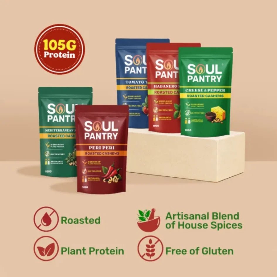 SOUL PANTRY FLAVORED CASHEWS - BUNDLE & SAVE! - SQOON