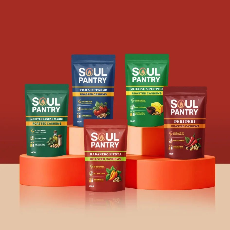 SOUL PANTRY FLAVORED CASHEWS - BUNDLE & SAVE! - SQOON