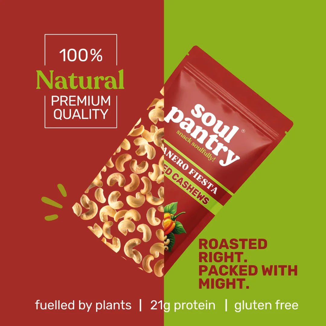 SOUL PANTRY HABANERO FIESTA CASHEWS (100g) - SQOON