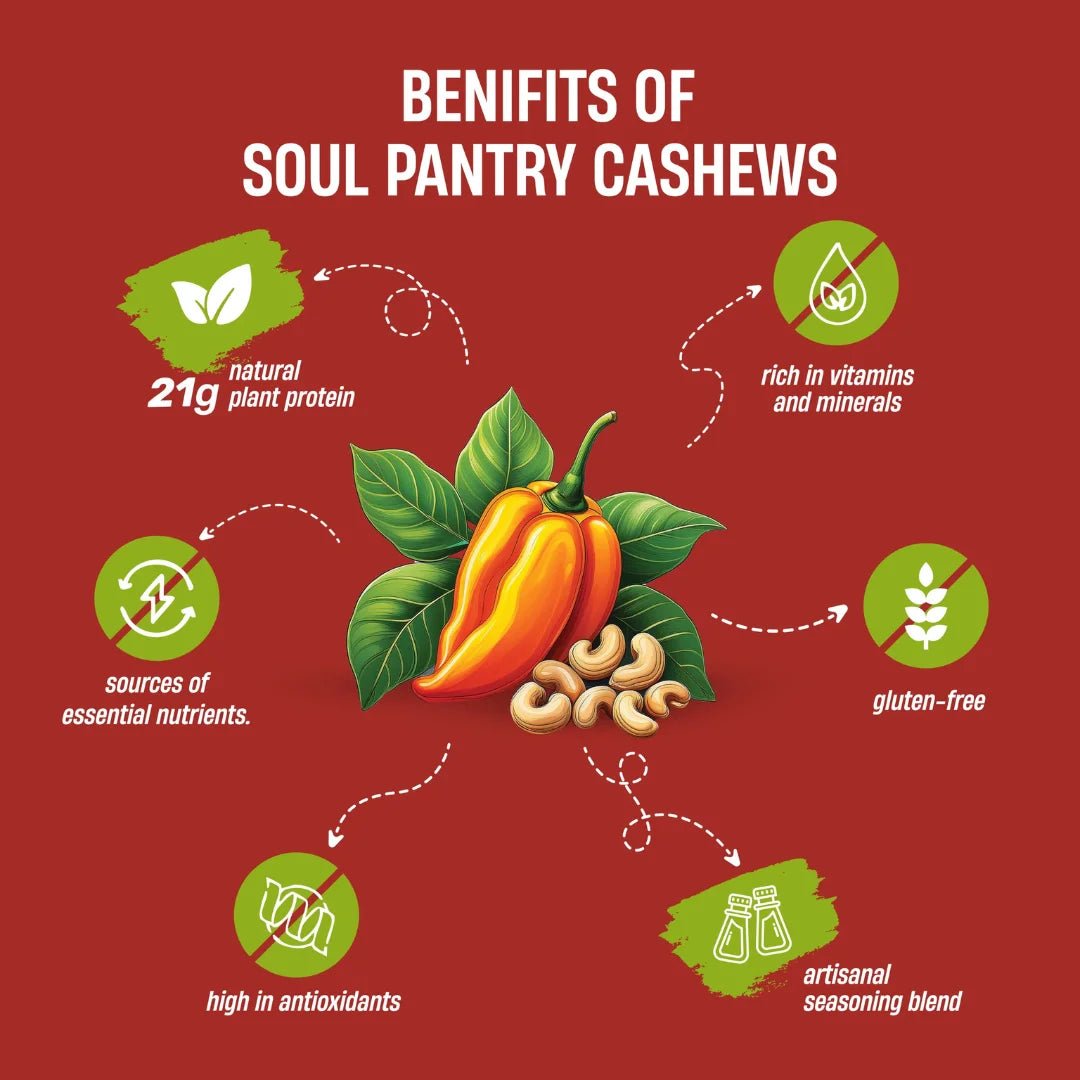 SOUL PANTRY HABANERO FIESTA CASHEWS (100g) - SQOON