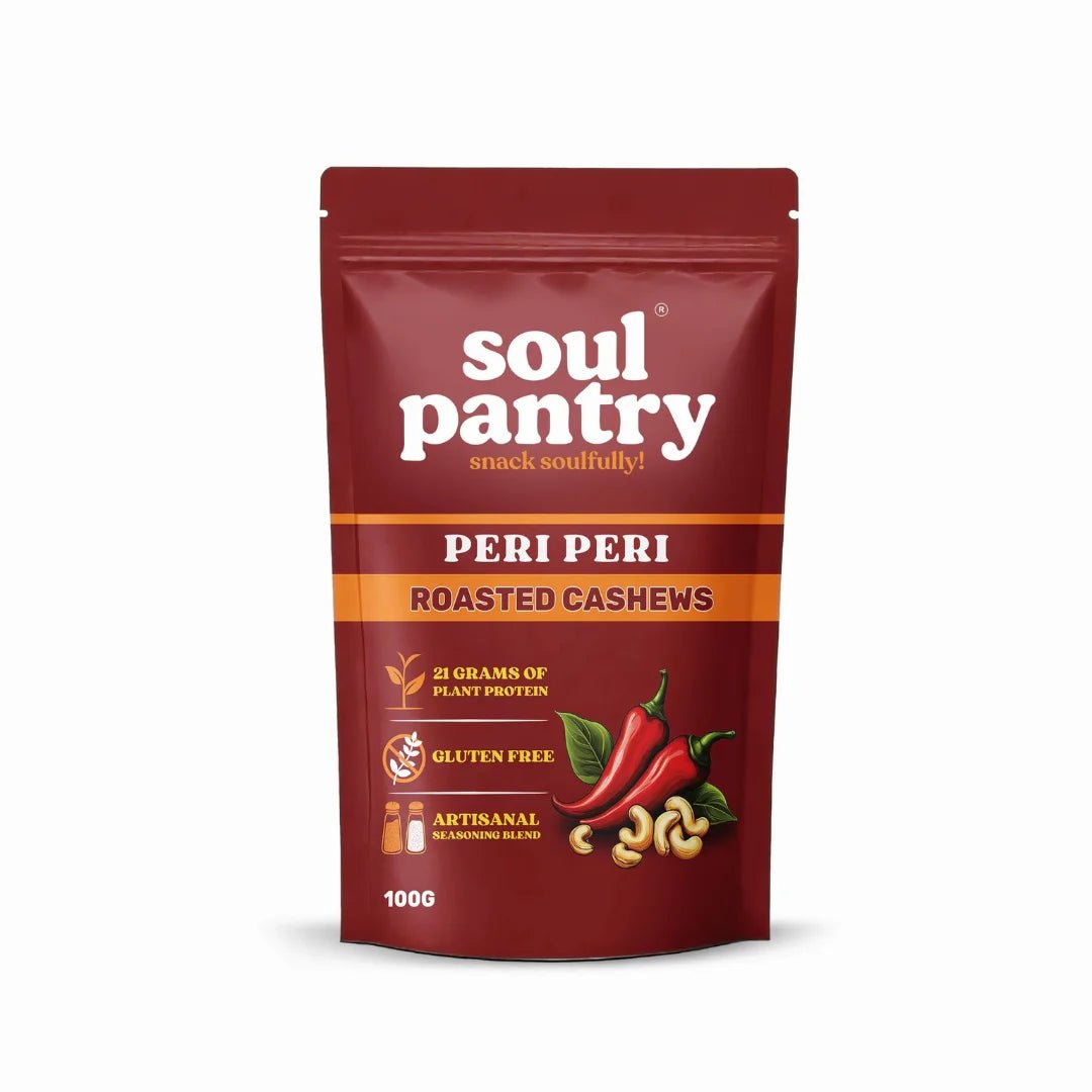 SOUL PANTRY PERI PERI CASHEWS (100g) - SQOON