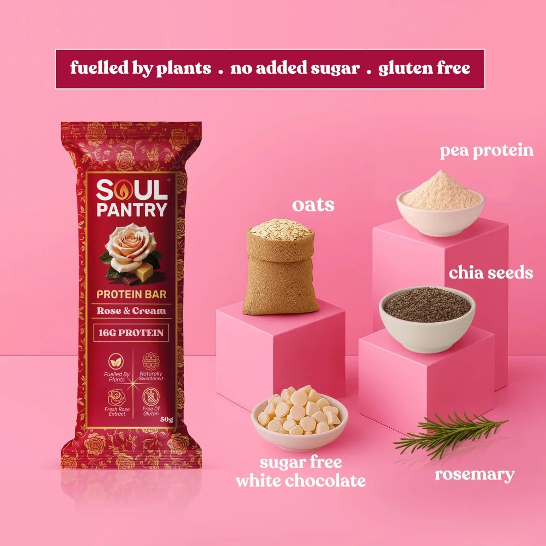 SOUL PANTRY ROSE & CREAM PROTEIN BAR - SQOON