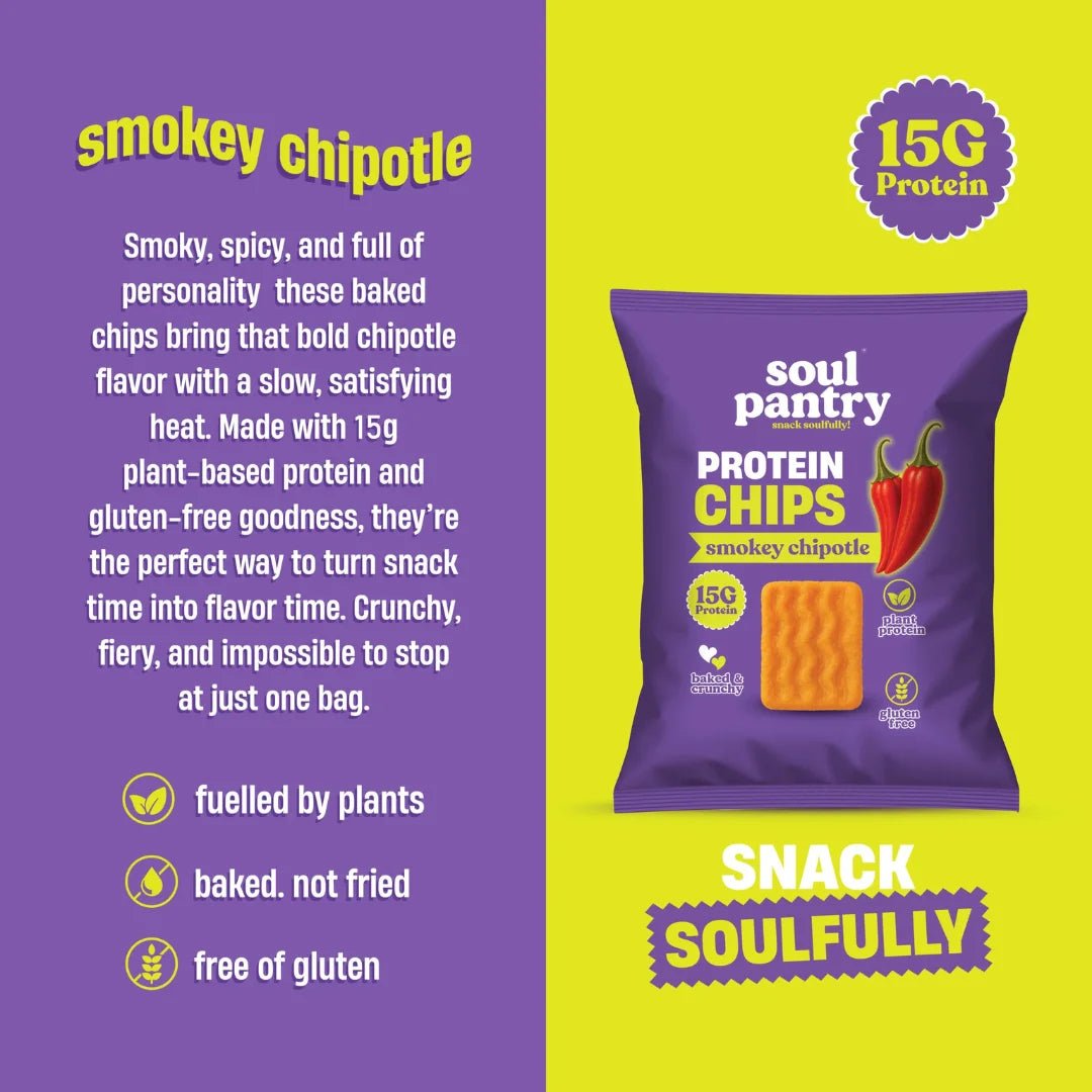 SOUL PANTRY SMOKEY CHIPOTLE PROTEIN CHIPS (50g) - SQOON