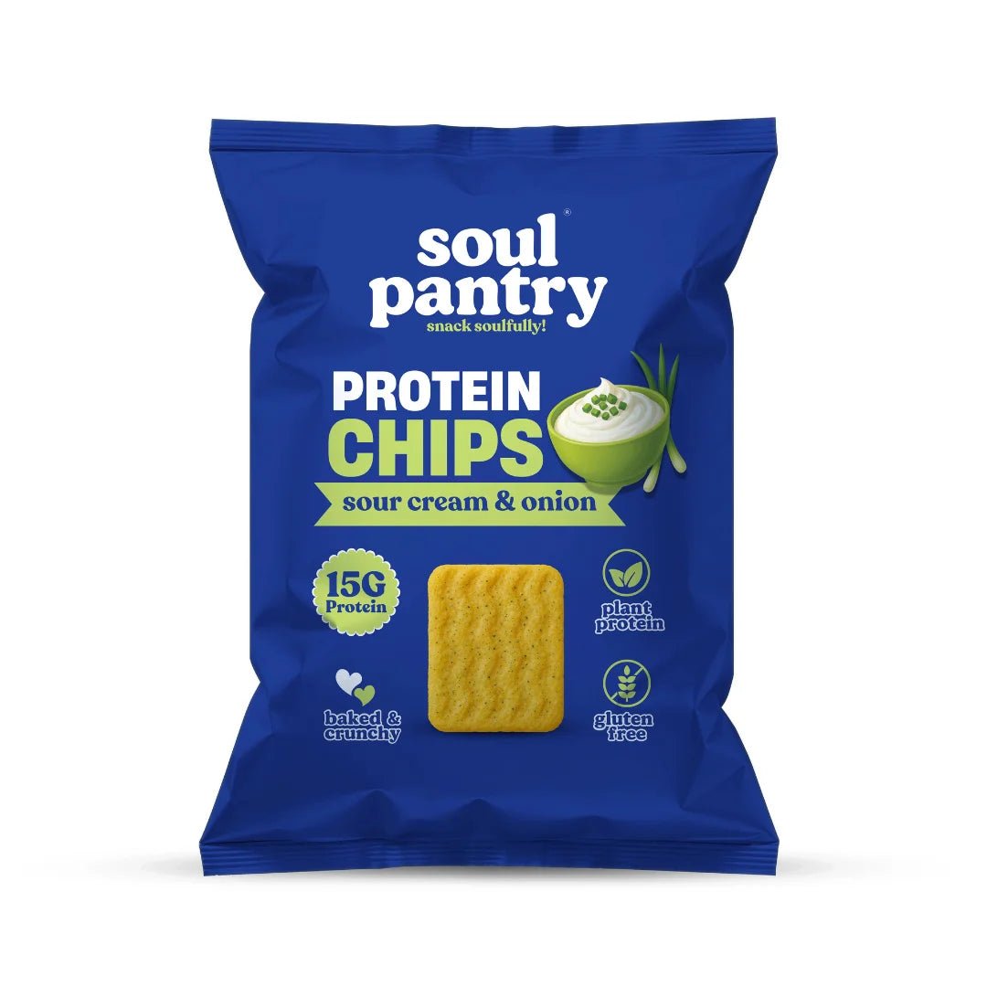 SOUL PANTRY SOUR CREAM & ONION PROTEIN CHIPS (50g) - SQOON